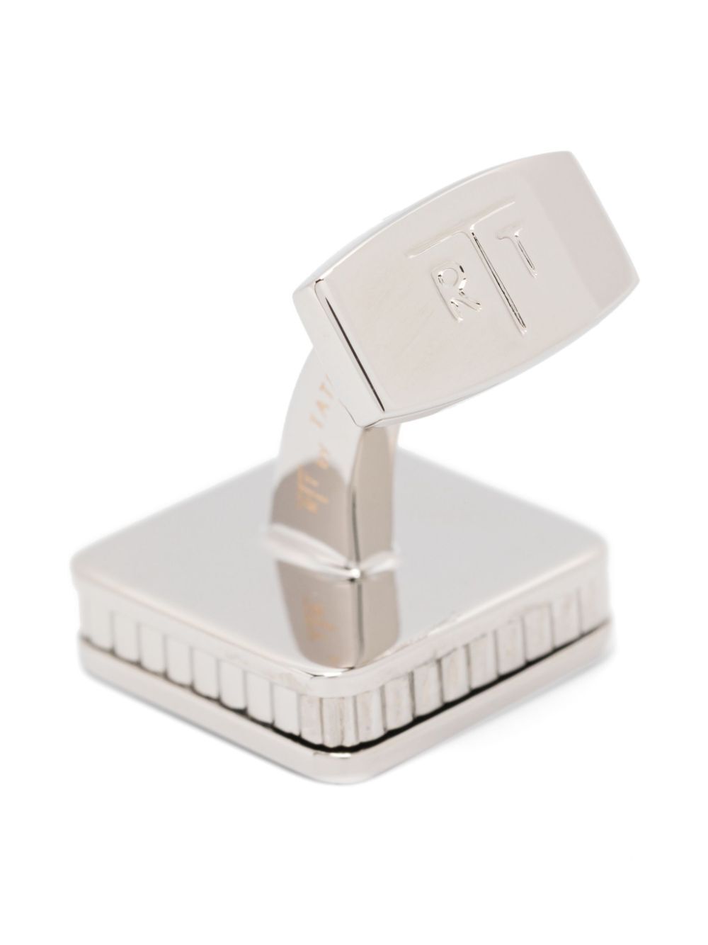TATEOSSIAN Squared Palladium Polished Cufflinks