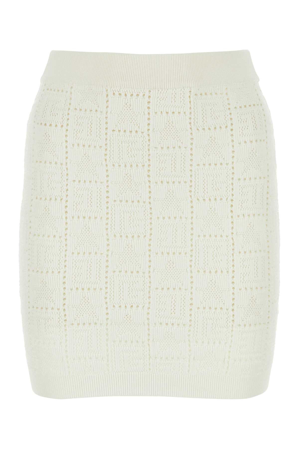 BALMAIN Chic Viscose Blend Mini Skirt