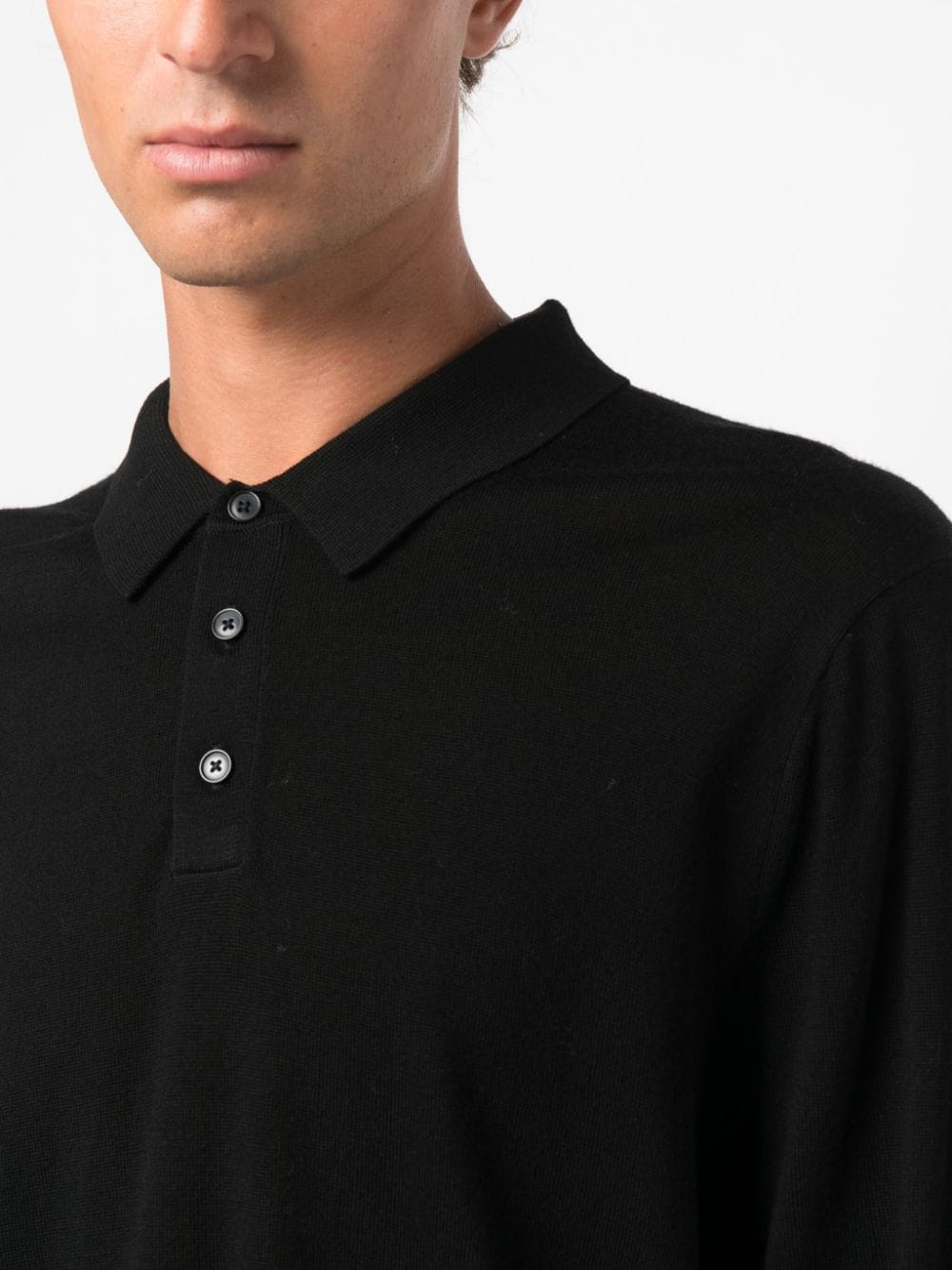 MICHAEL KORS Core Merino Long Sleeves Polo for Men