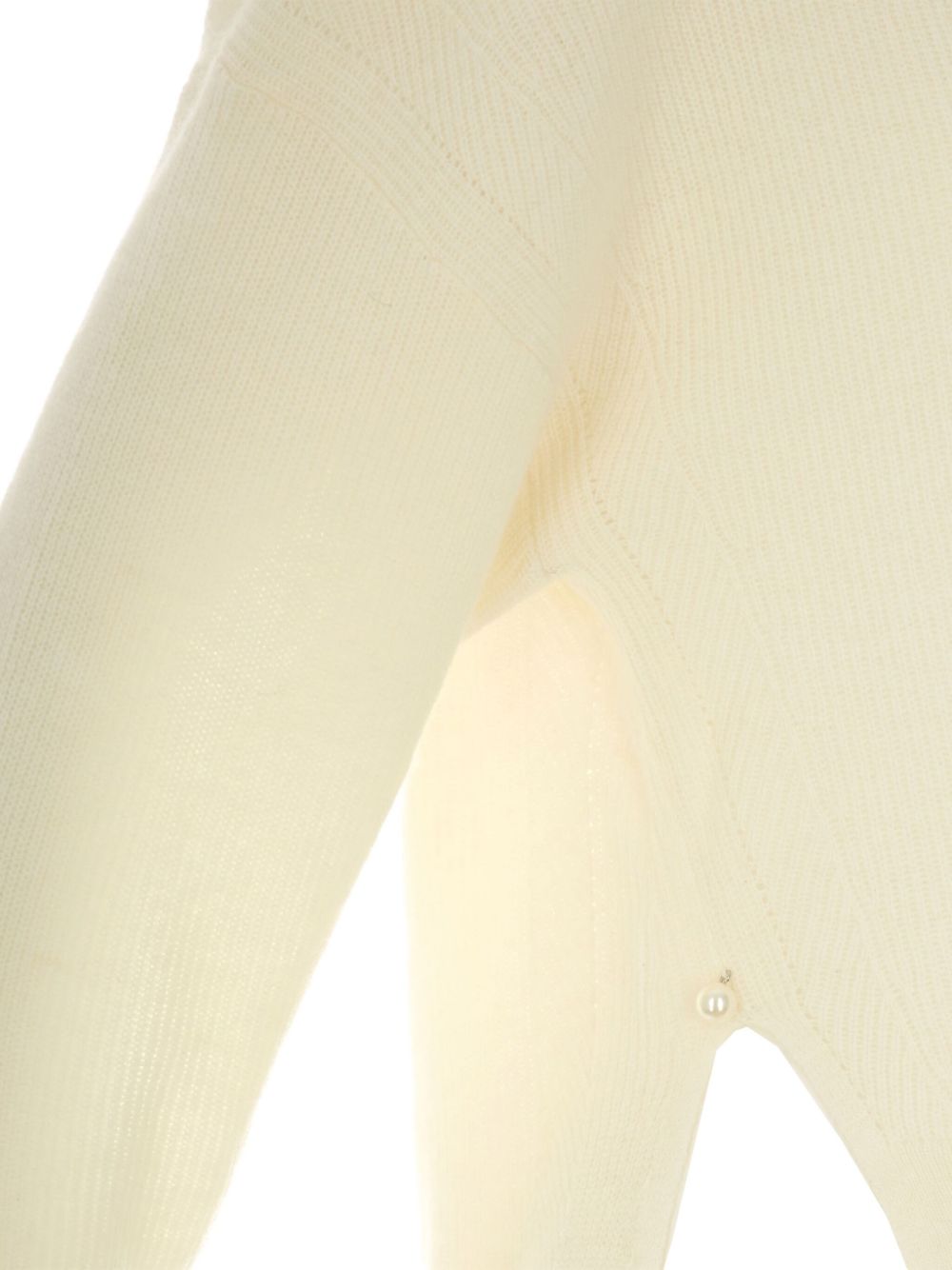 LIU JO Ribbed Knit Boat Neck Top for Women