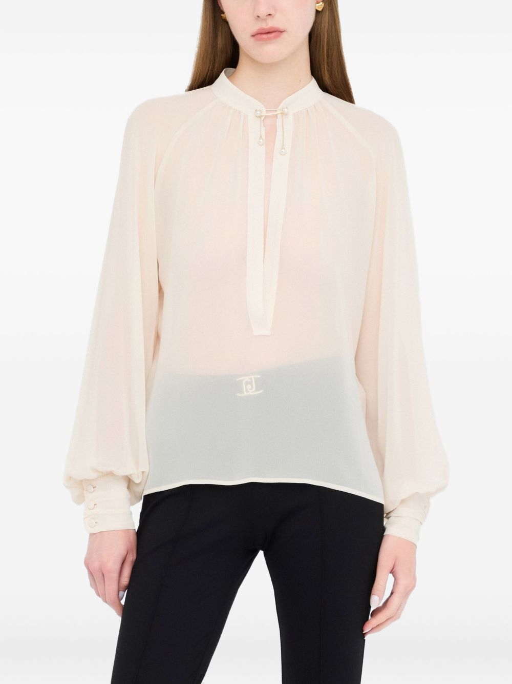 LIU JO Pearl Embellished Puff Jacket for Women - FW25