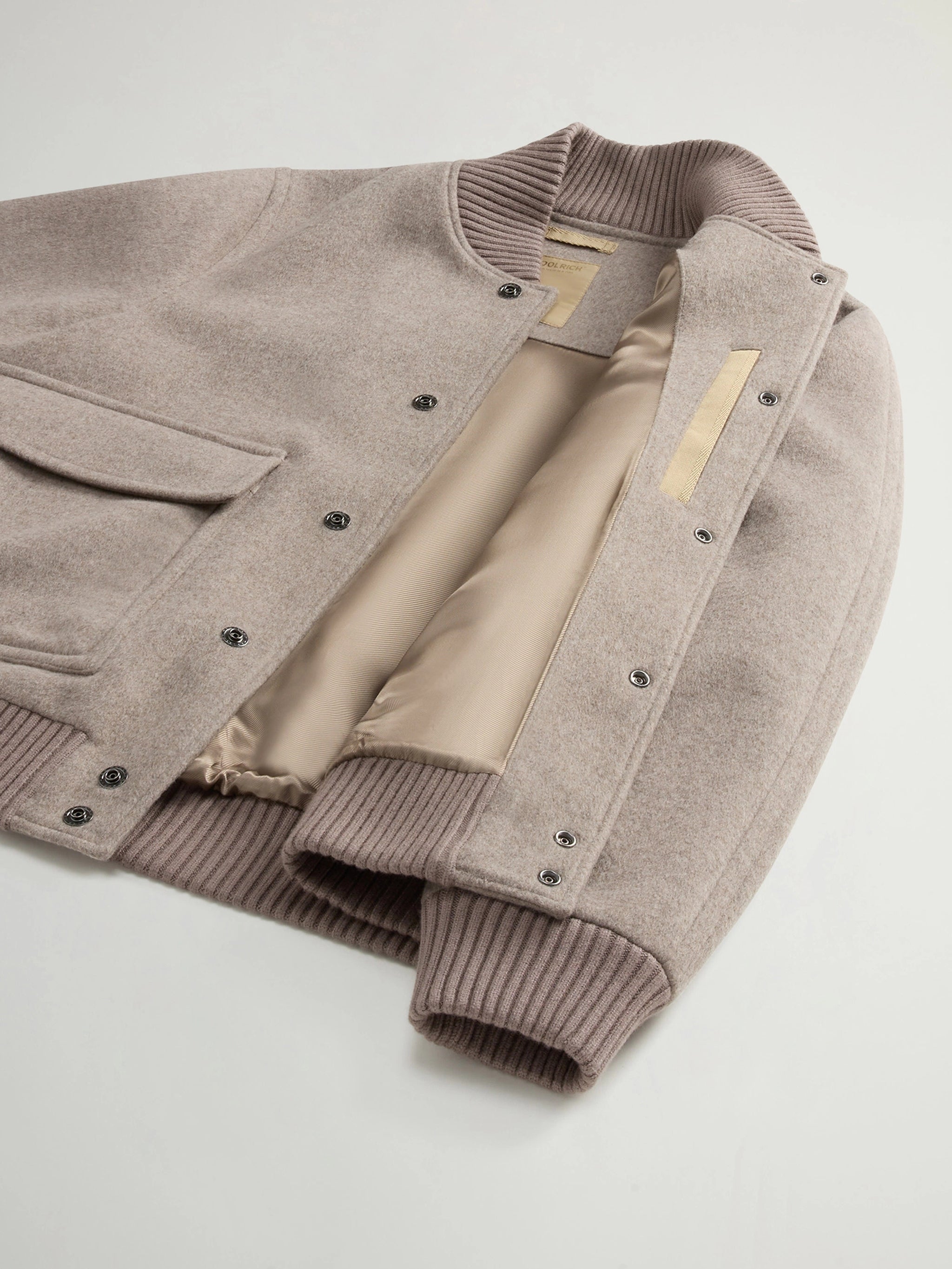 WOOLRICH Men's Wool Blend Miles Bomber Jacket - Size L