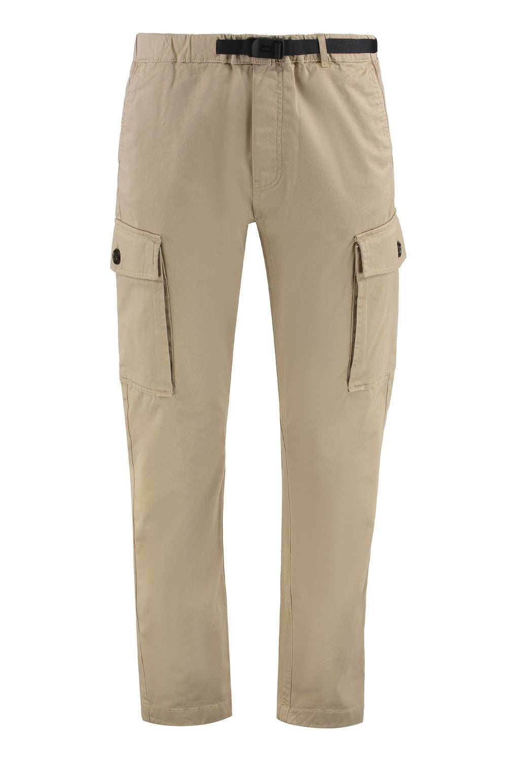 WOOLRICH Belted Cotton Cargo Trousers