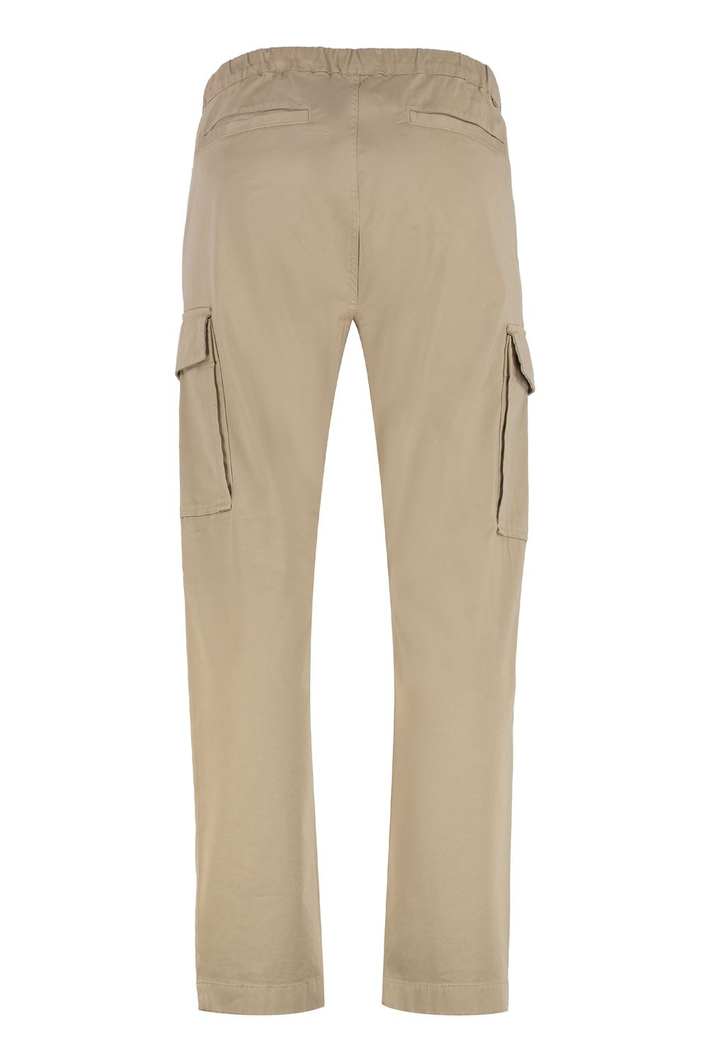 WOOLRICH Belted Cotton Cargo Trousers
