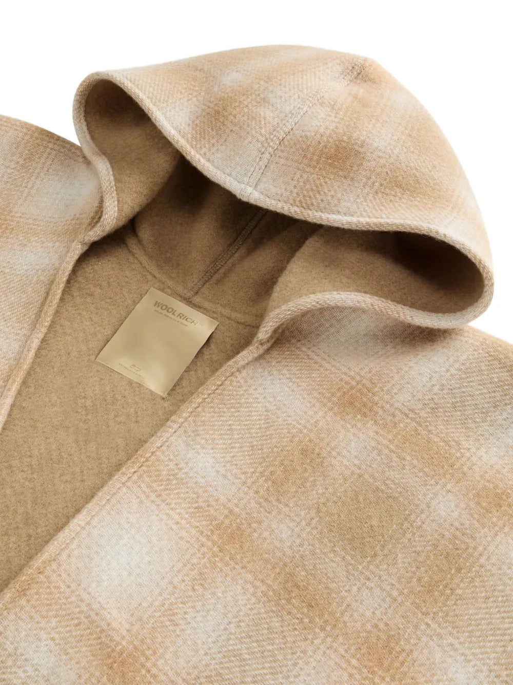WOOLRICH Women's Wool Cape with Hood and Side Pockets