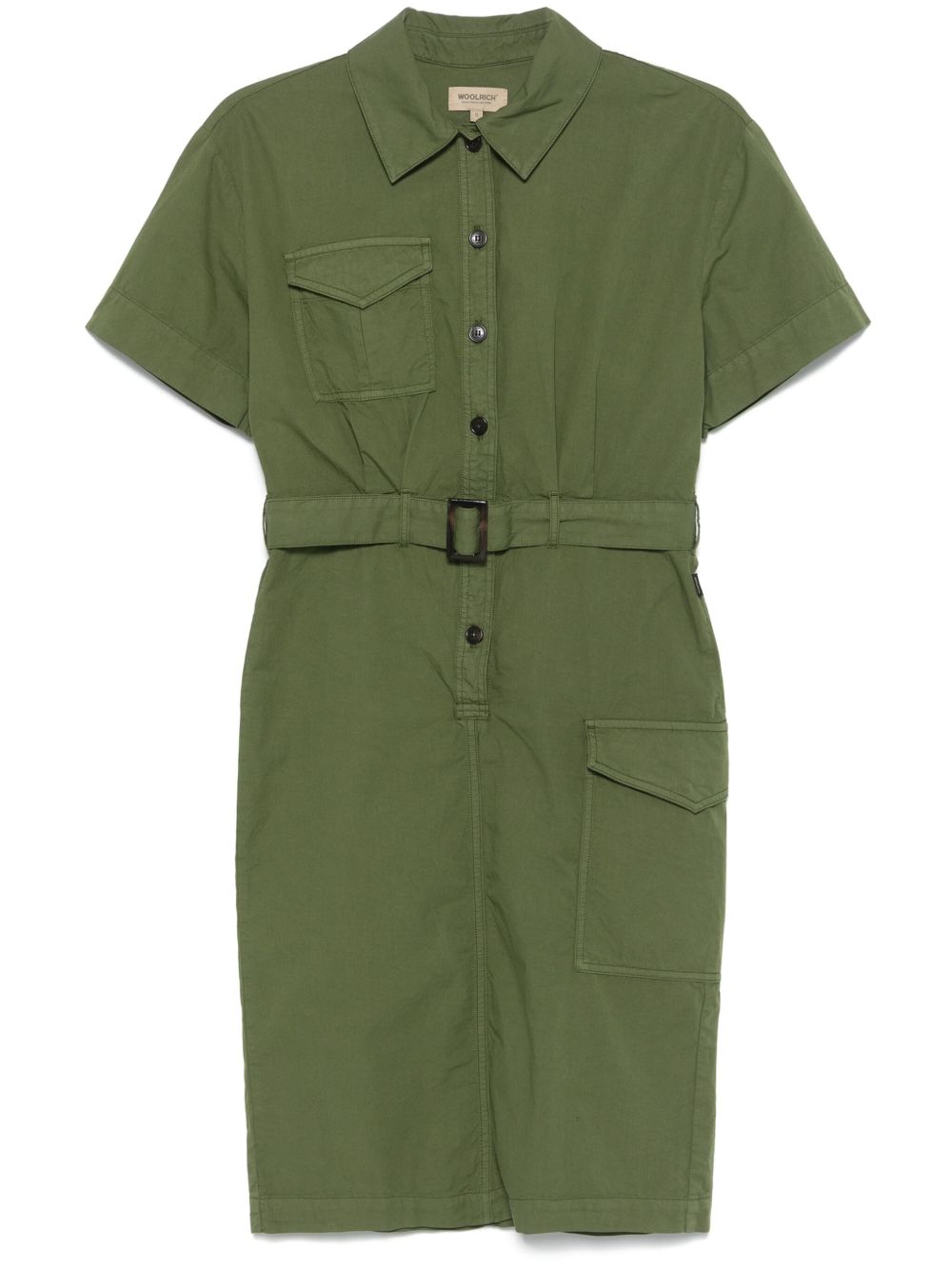 WOOLRICH Classic Short Sleeve Cotton Shirt Dress