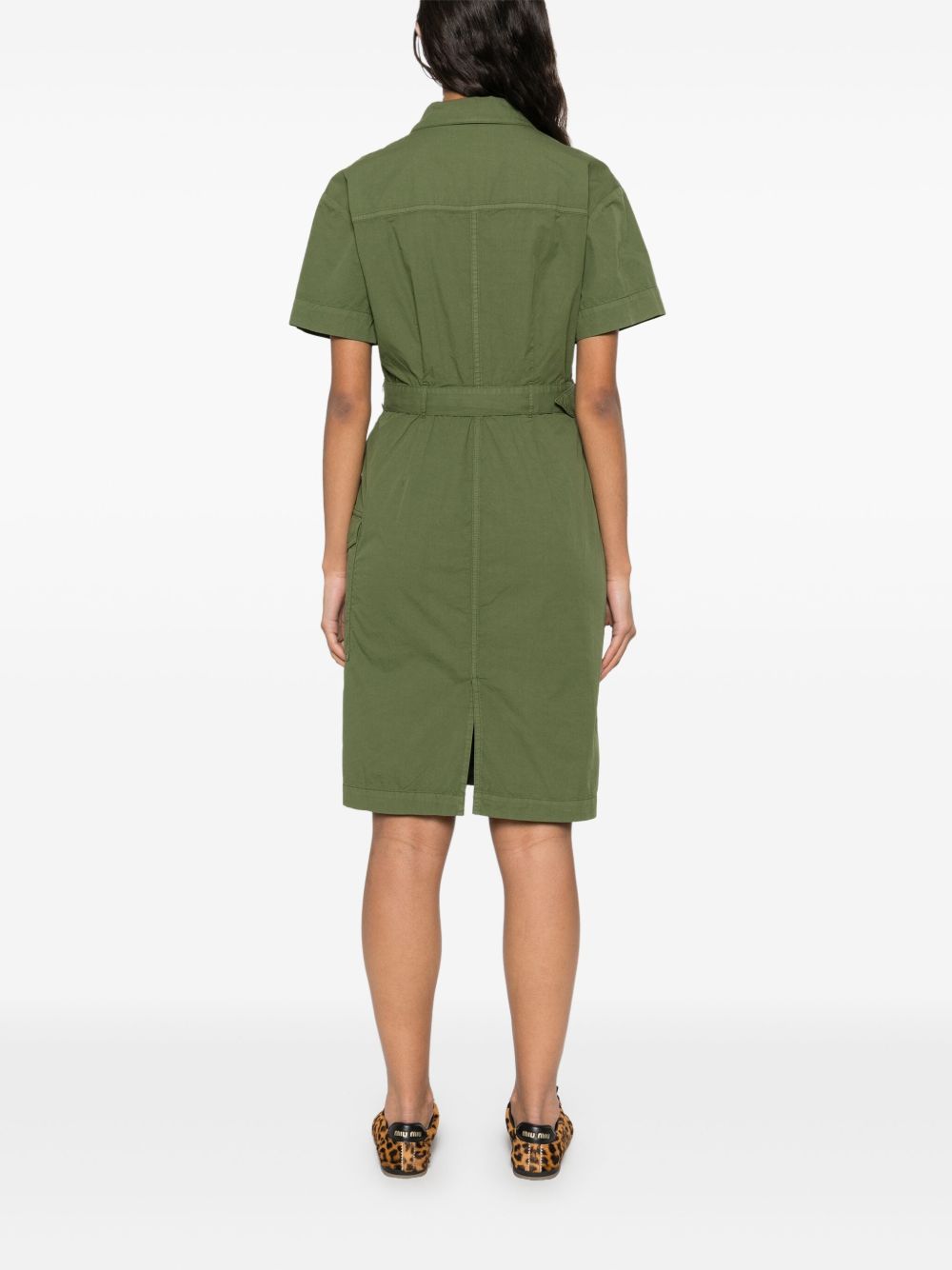 WOOLRICH Classic Short Sleeve Cotton Shirt Dress