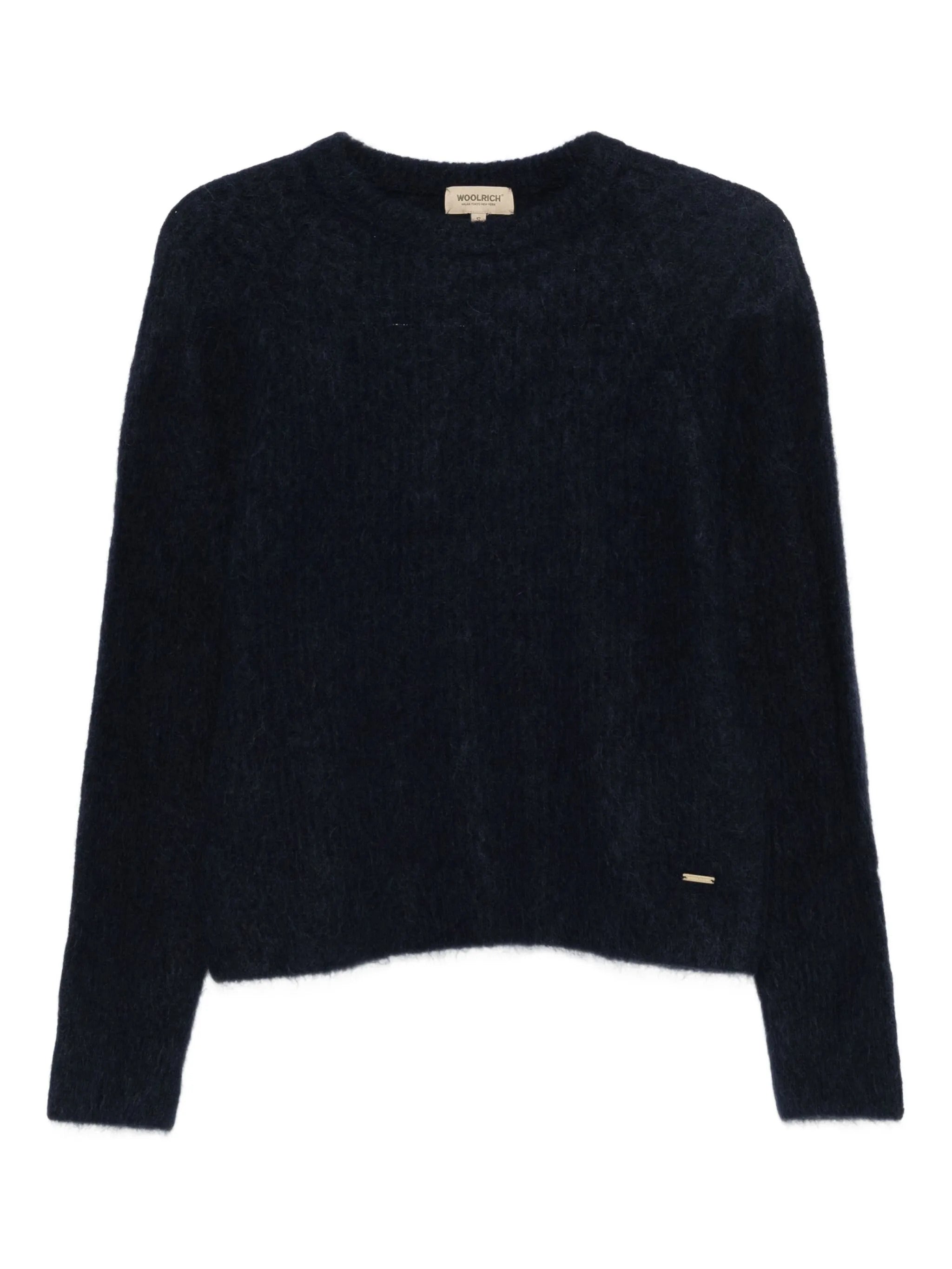 WOOLRICH Garment-Dyed Crew Neck Sweater - Size S