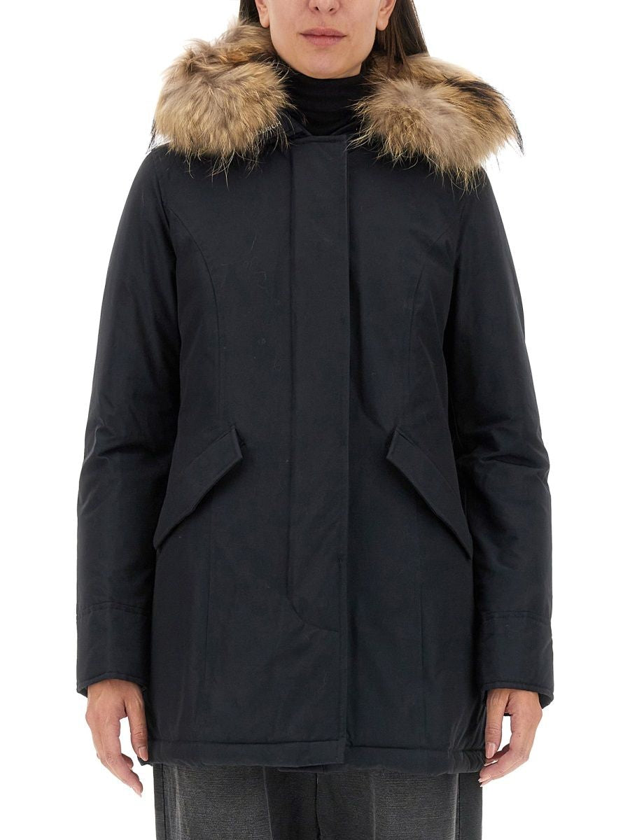 WOOLRICH Women's Arctic Raccoon Parka Jacket - Size S