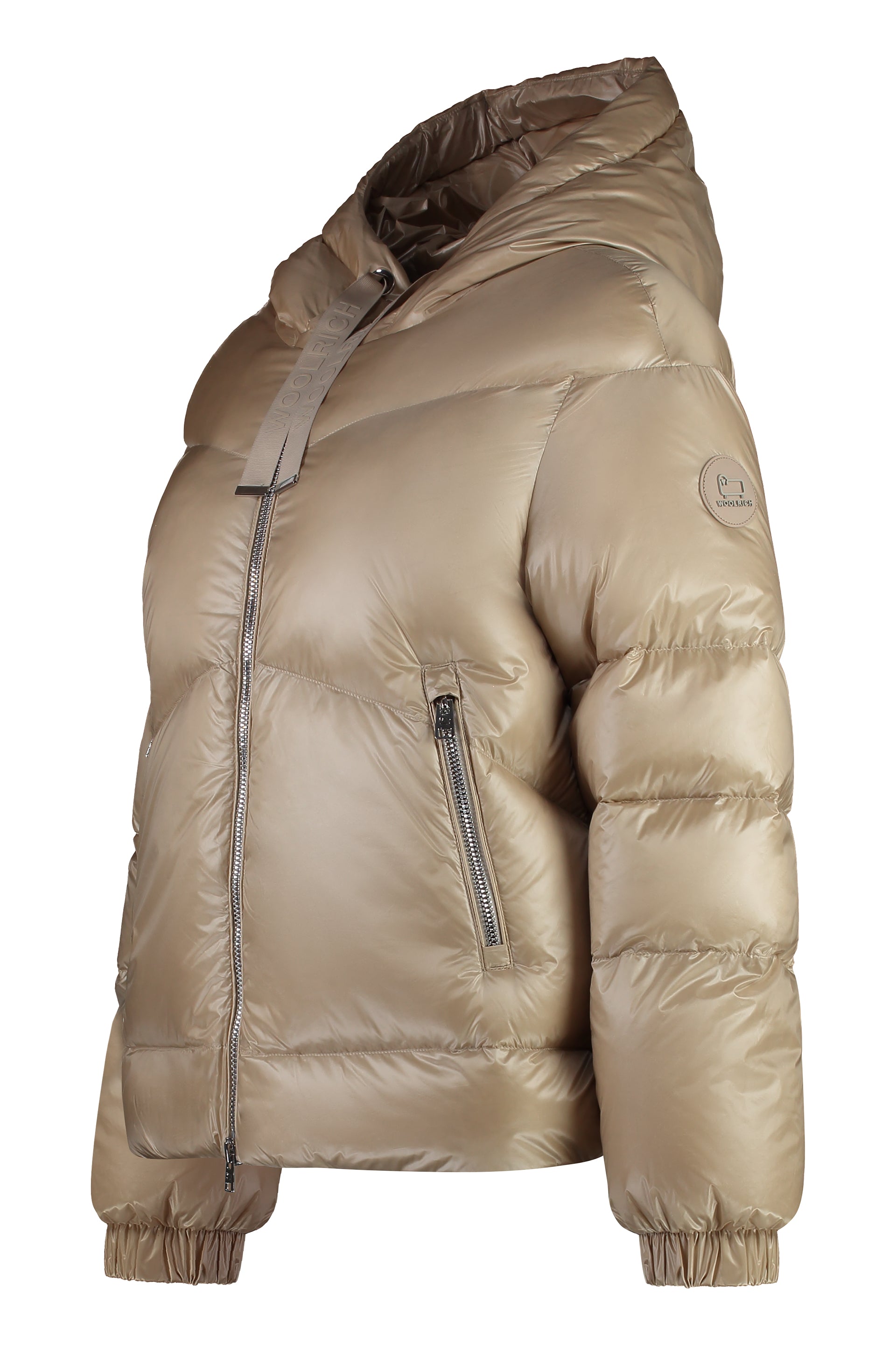 WOOLRICH Hooded Nylon Down Jacket for Women - FW24