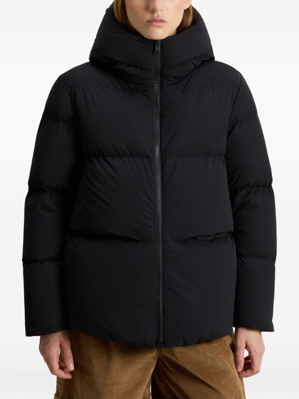 WOOLRICH Quilted Zip Jacket with Hood for Women