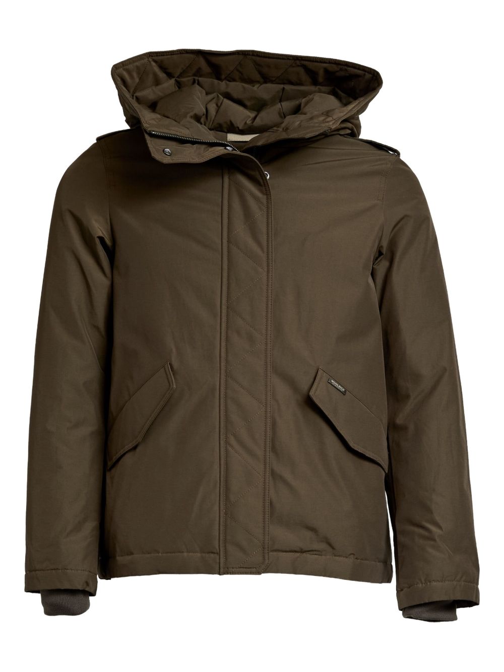 WOOLRICH Quilted Hooded Jacket with Drawstring Waist
