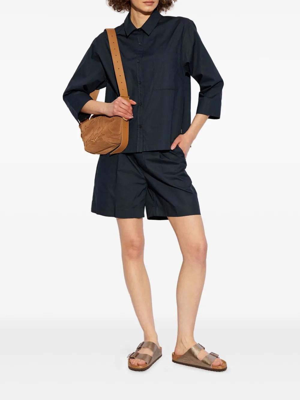 WOOLRICH High-Waisted Tailored Mini Shorts