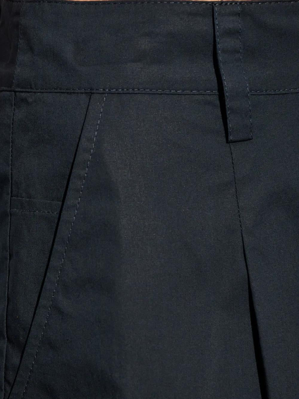 WOOLRICH High-Waisted Tailored Mini Shorts