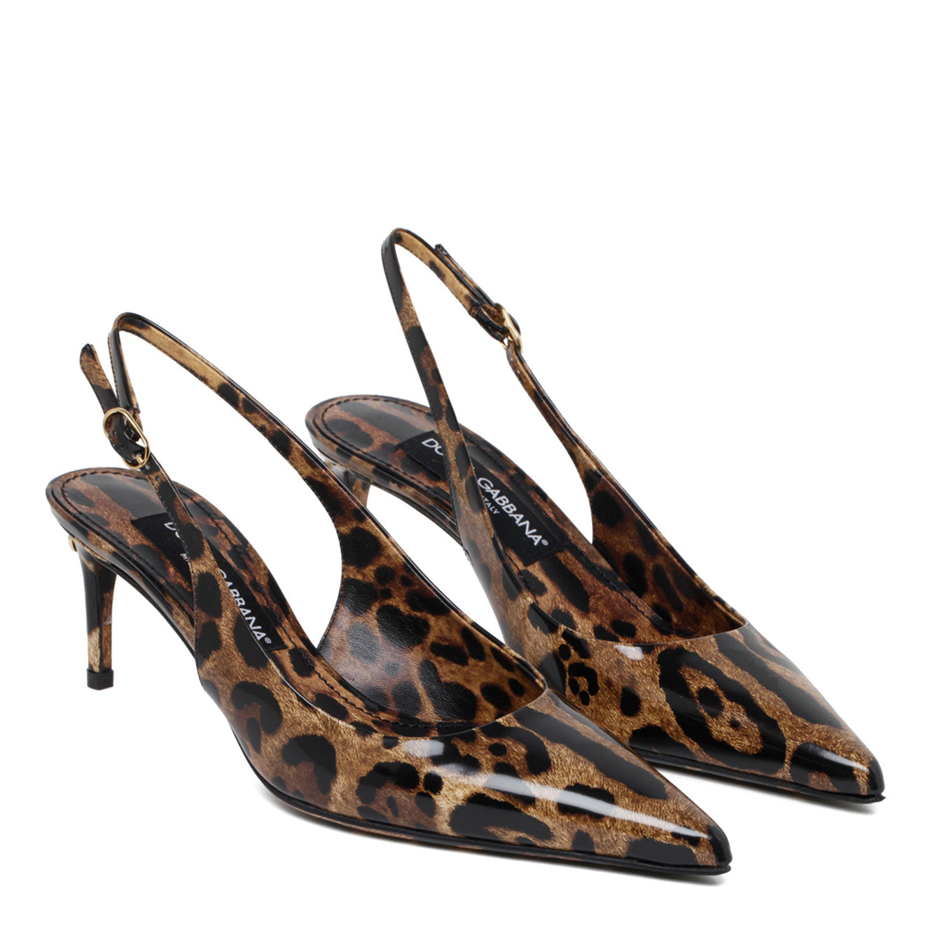 DOLCE & GABBANA Elegant Women’s Leather Pumps with Heel
