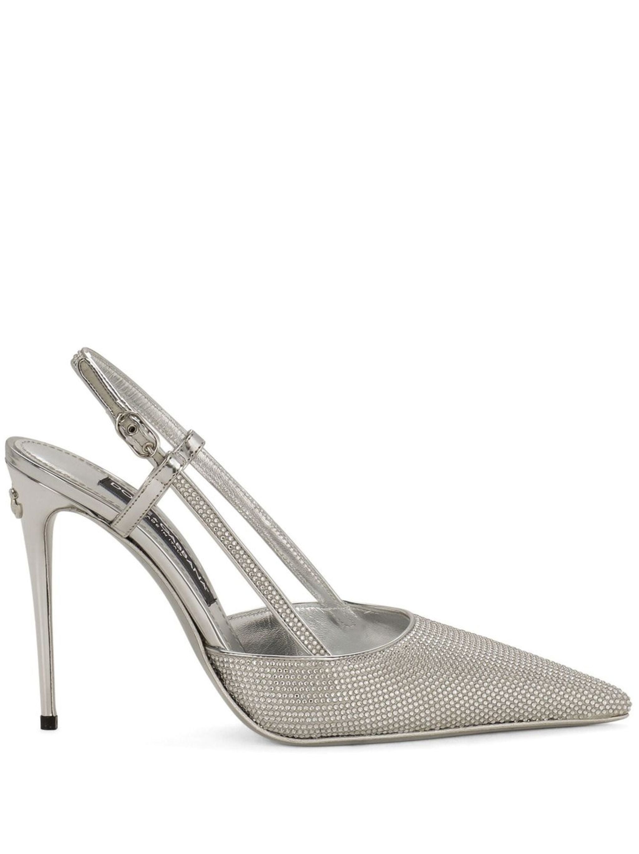 DOLCE & GABBANA Metallic Lollo Slingback Pumps for Women