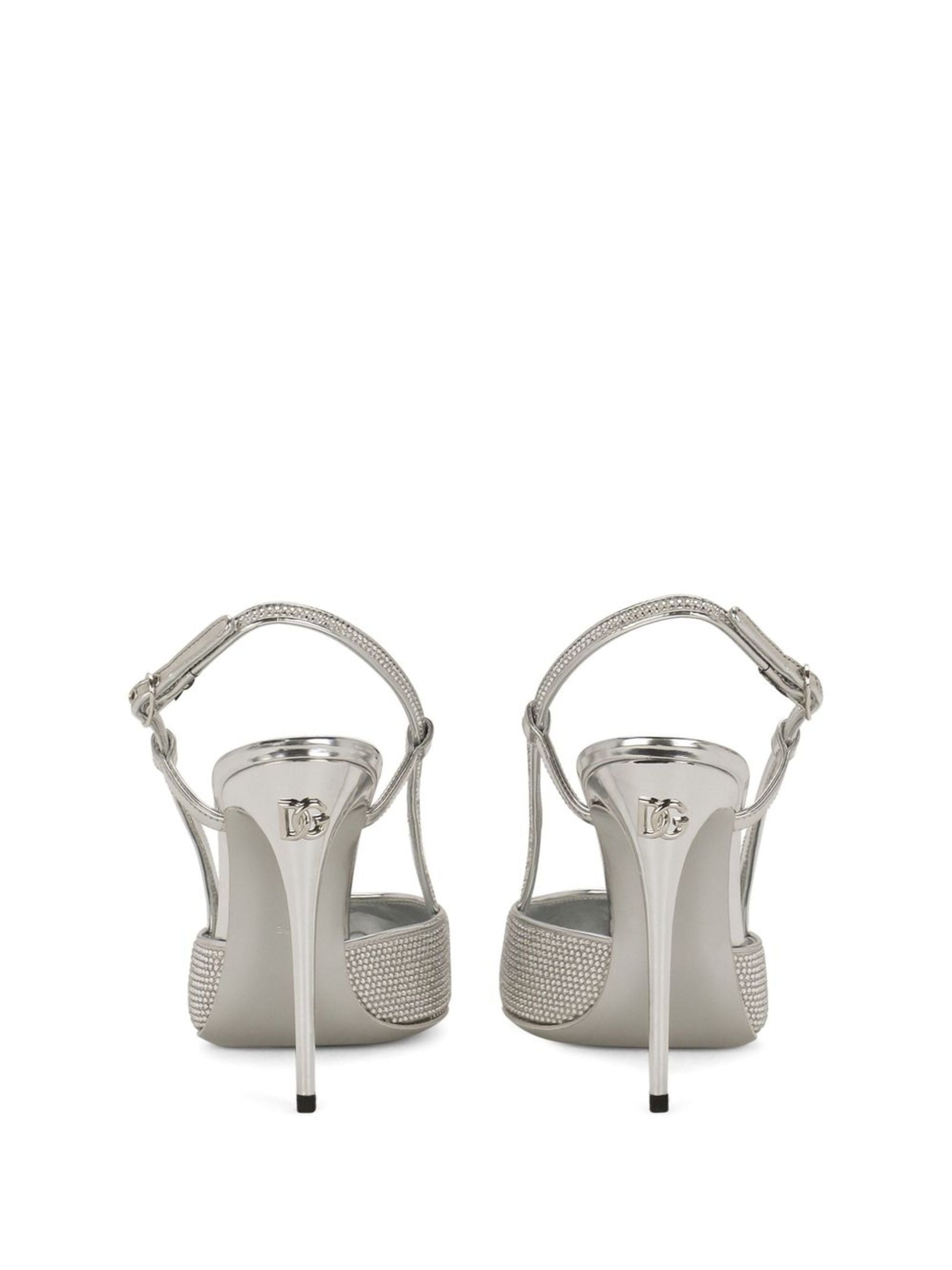 DOLCE & GABBANA Metallic Lollo Slingback Pumps for Women