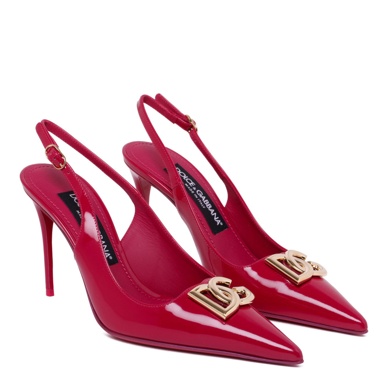 DOLCE & GABBANA 100% Leather Pump Shoes with Heel