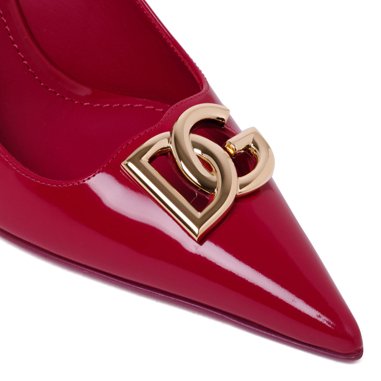 DOLCE & GABBANA 100% Leather Pump Shoes with Heel
