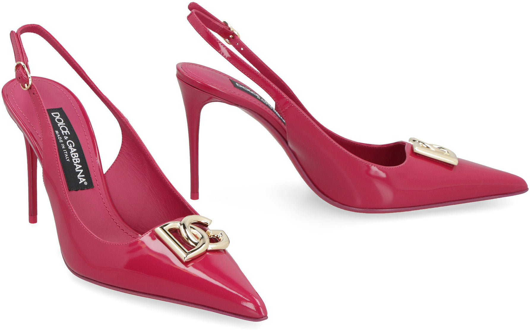 DOLCE & GABBANA Leather Slingback Pumps - Pointy Toe