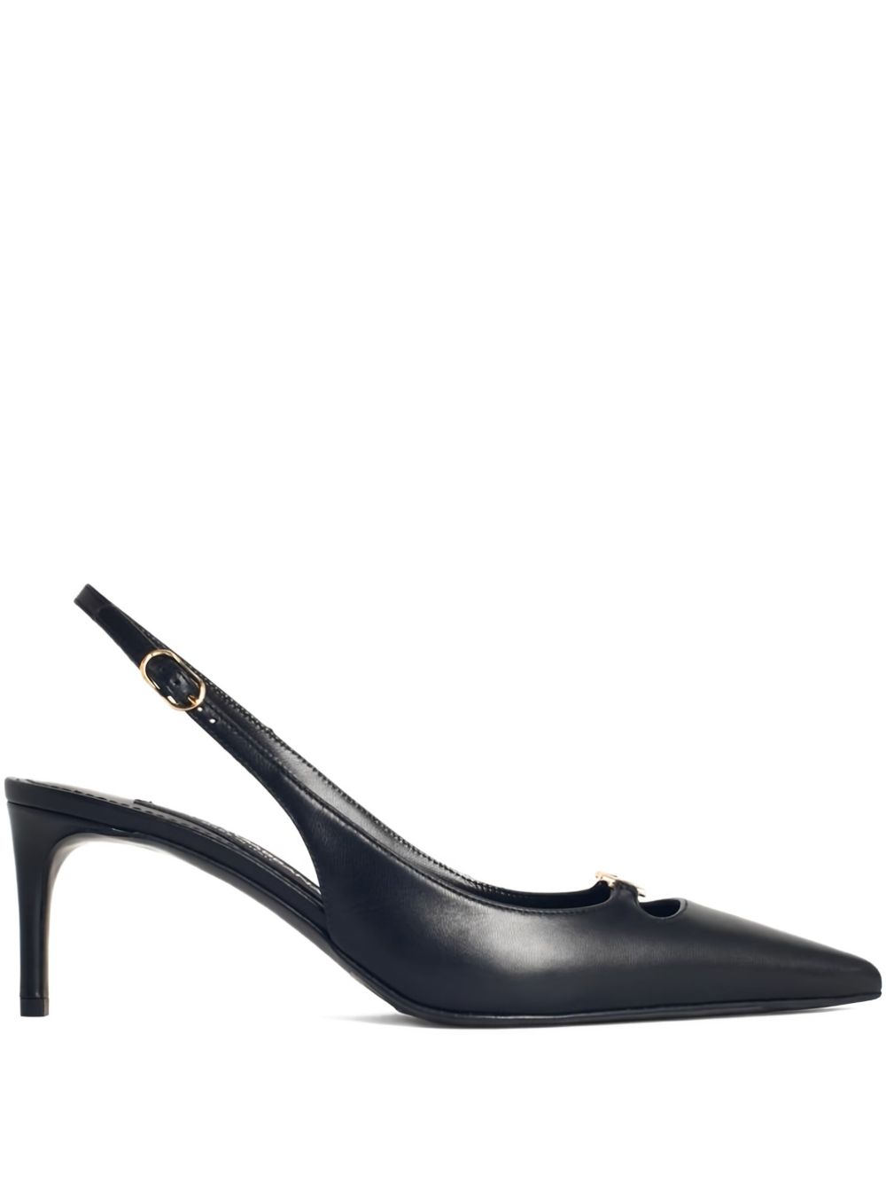 DOLCE & GABBANA Pointed Toe Slingback Heels with Mid Heel