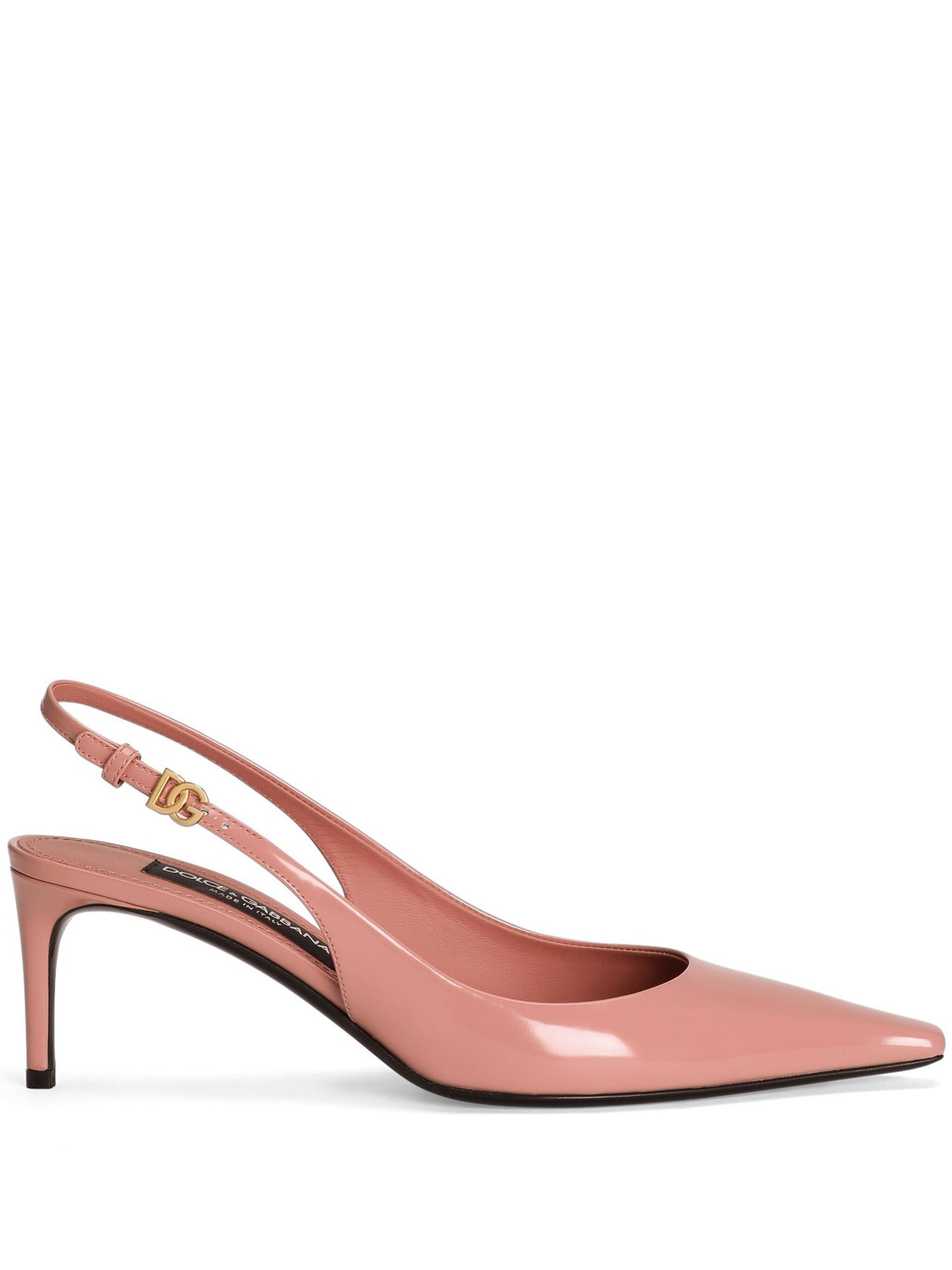 DOLCE & GABBANA Polished Calfskin Slingbacks with 60mm Heel