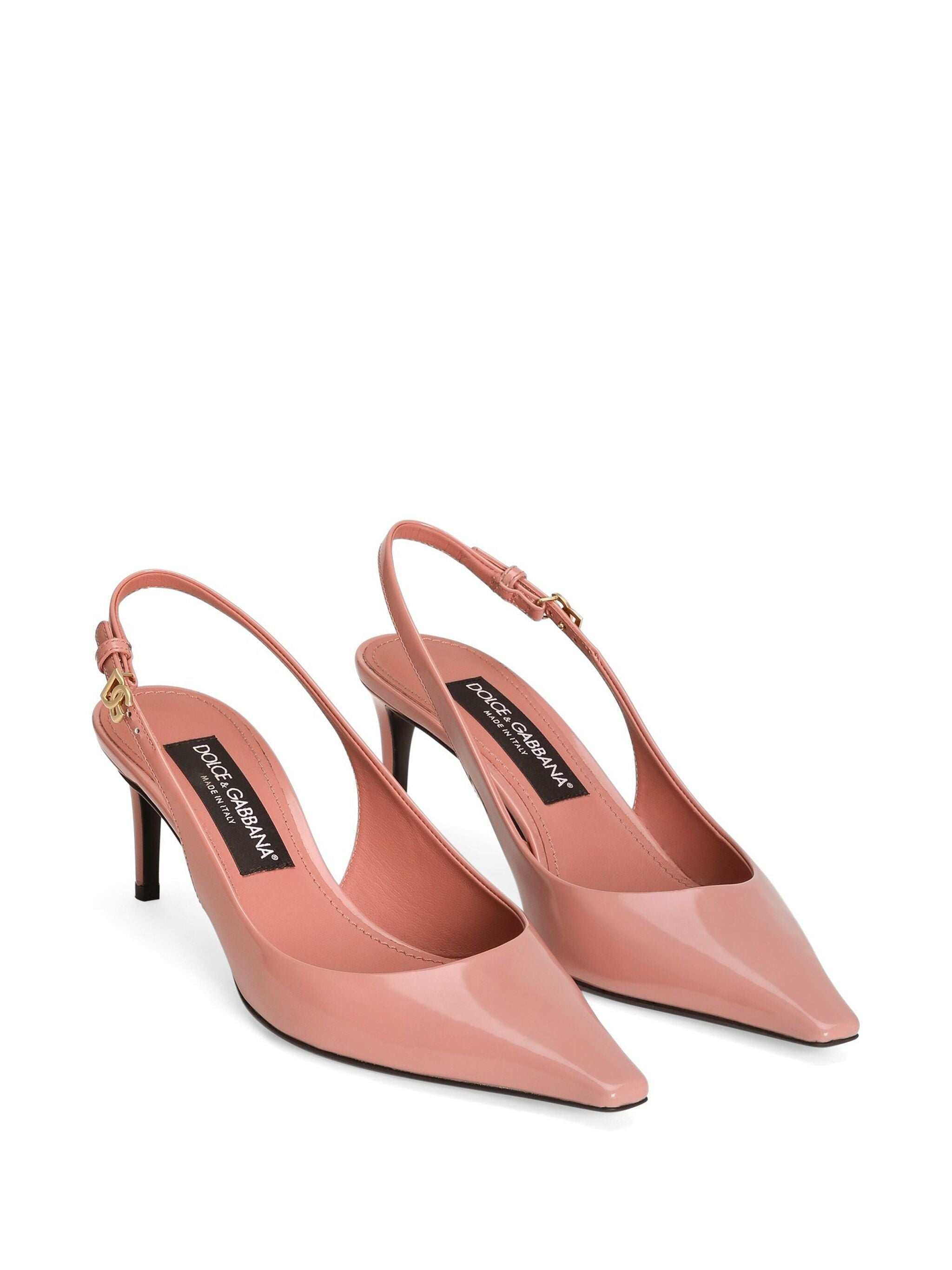 DOLCE & GABBANA Polished Calfskin Slingbacks with 60mm Heel