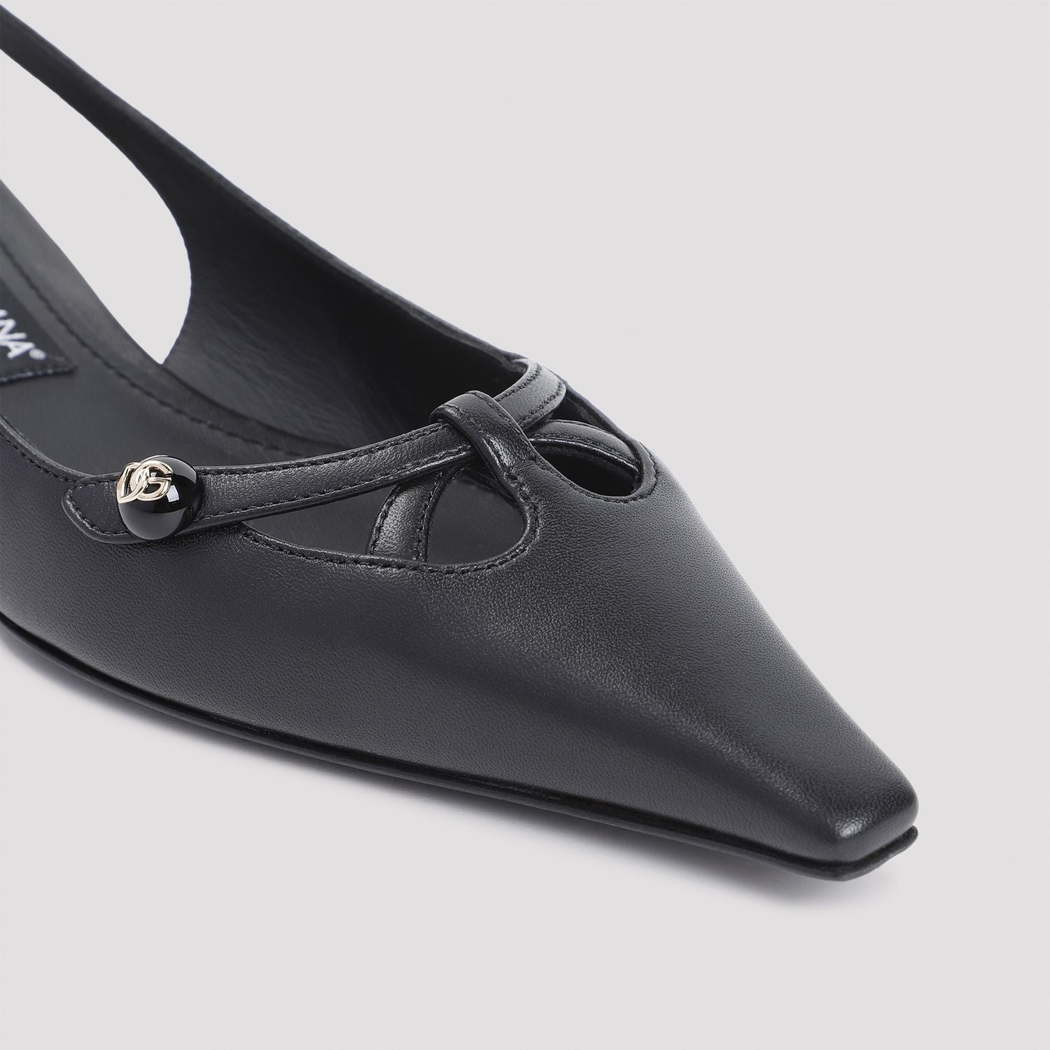 DOLCE & GABBANA DG Logo Slingback Pumps - 3cm Heel
