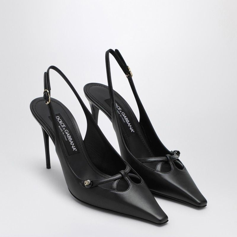 DOLCE & GABBANA Elegant Leather Pumps - Perfect for Any Formal Occasion
