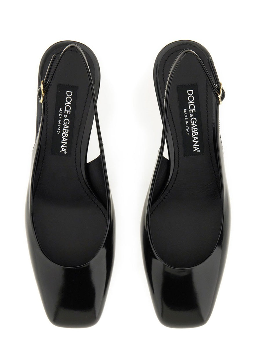 DOLCE & GABBANA Patent Leather Slingback Pumps for Women