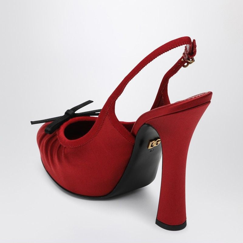 DOLCE & GABBANA Elegant Satin Slingback Pumps - Women’s Size 8