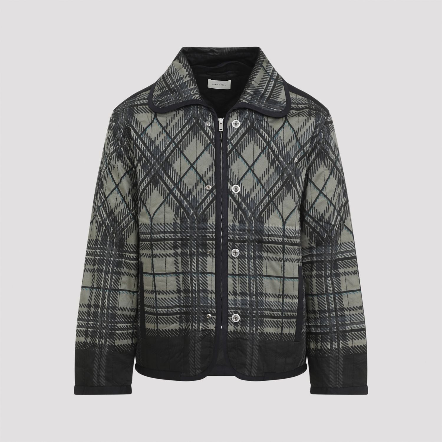 CRAIG GREEN Quilted Plaid Fade Jacket - Men’s Outerwear