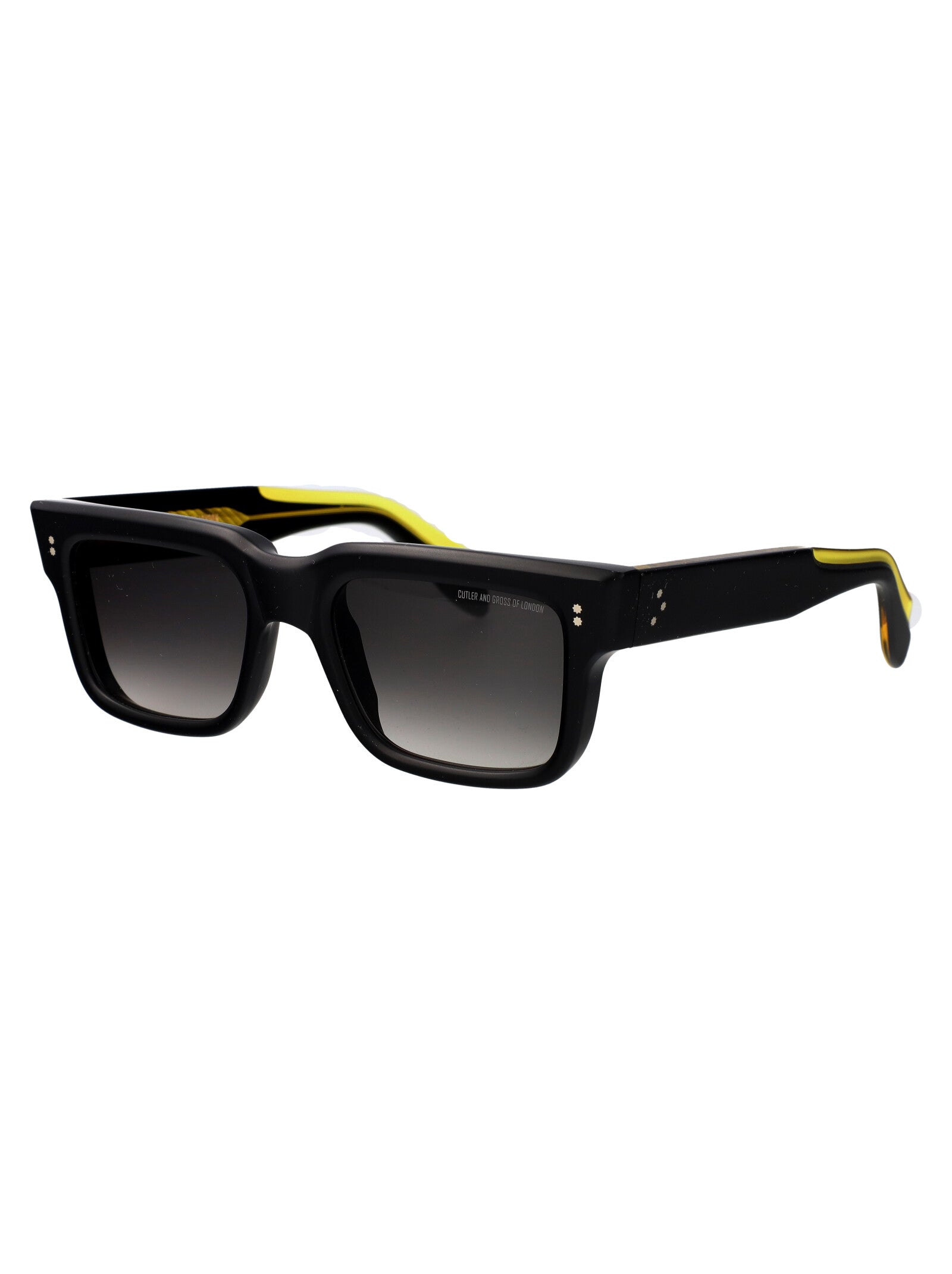 CUTLER AND GROSS Matte Black Acetate Sunglasses - Size 54
