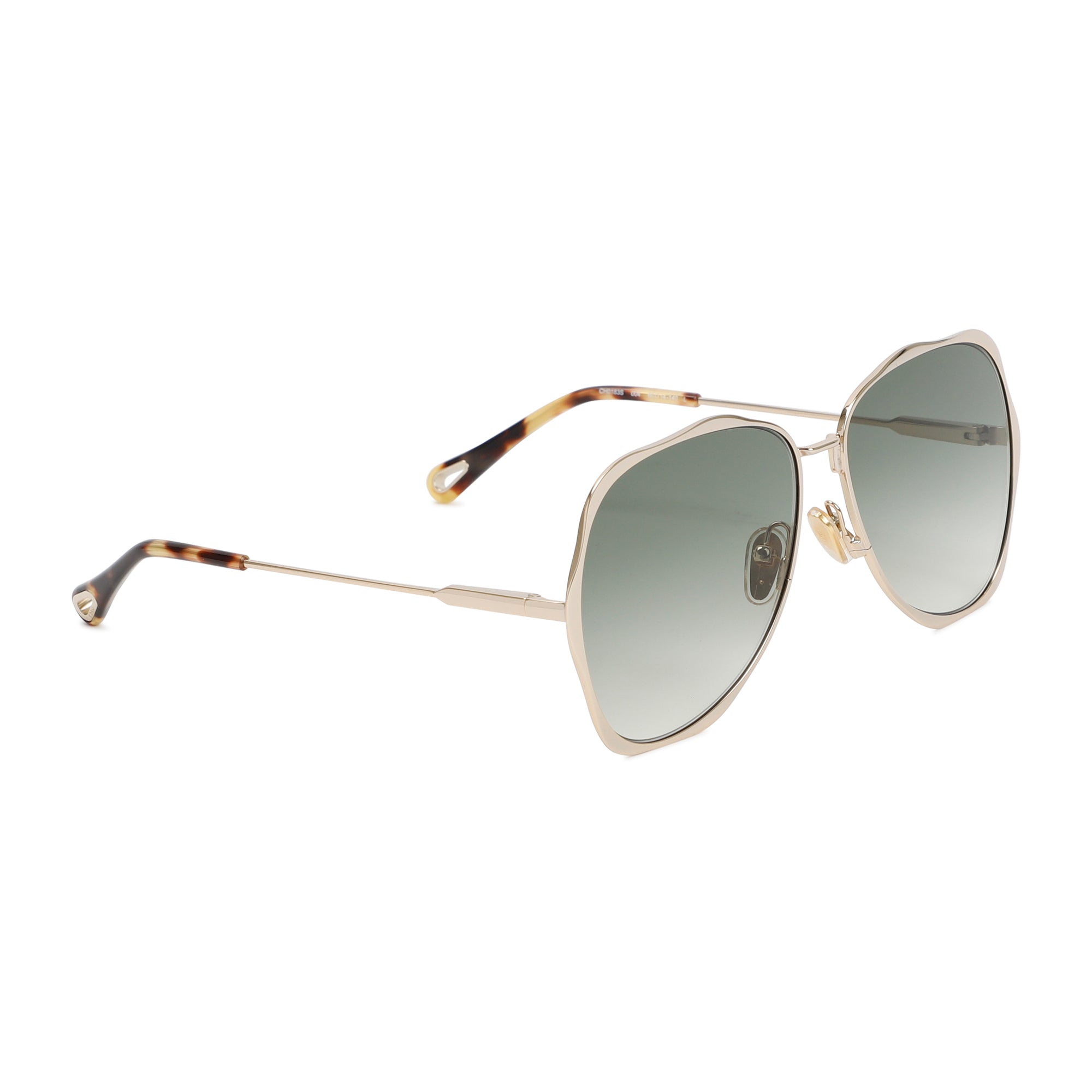 CHLOÉ Elegant Acetate Gold Sunglasses