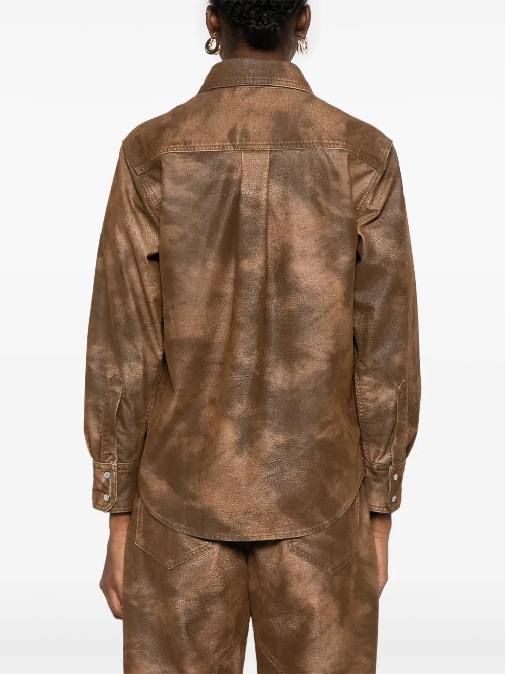 ISABEL MARANT ETOILE Faux Leather Shirt for Women - FW25