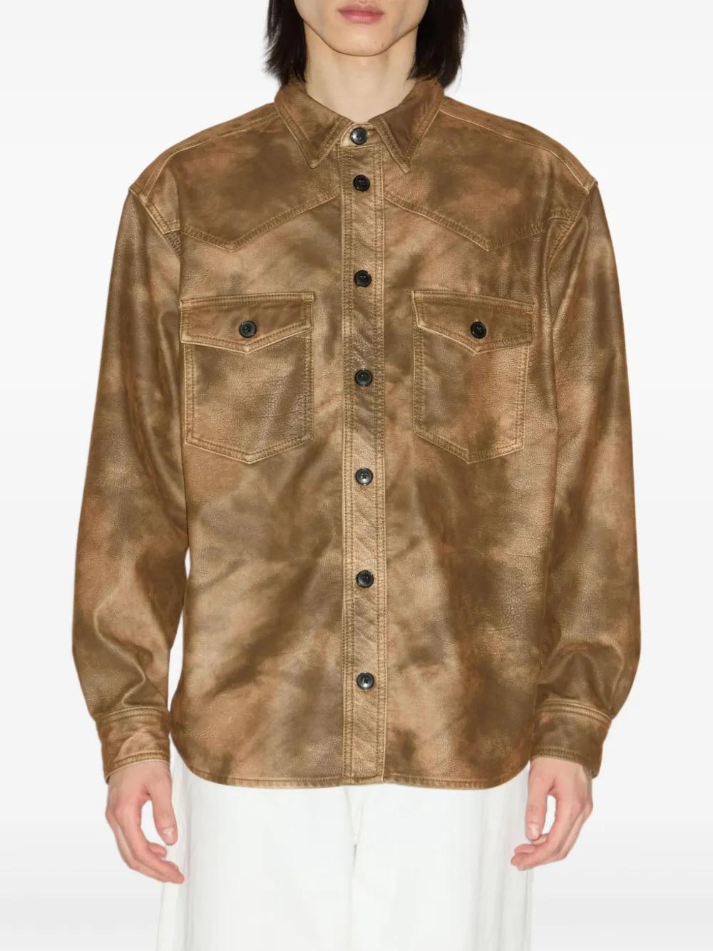 ISABEL MARANT Button-Up Shirt with Chest Pockets - Men's