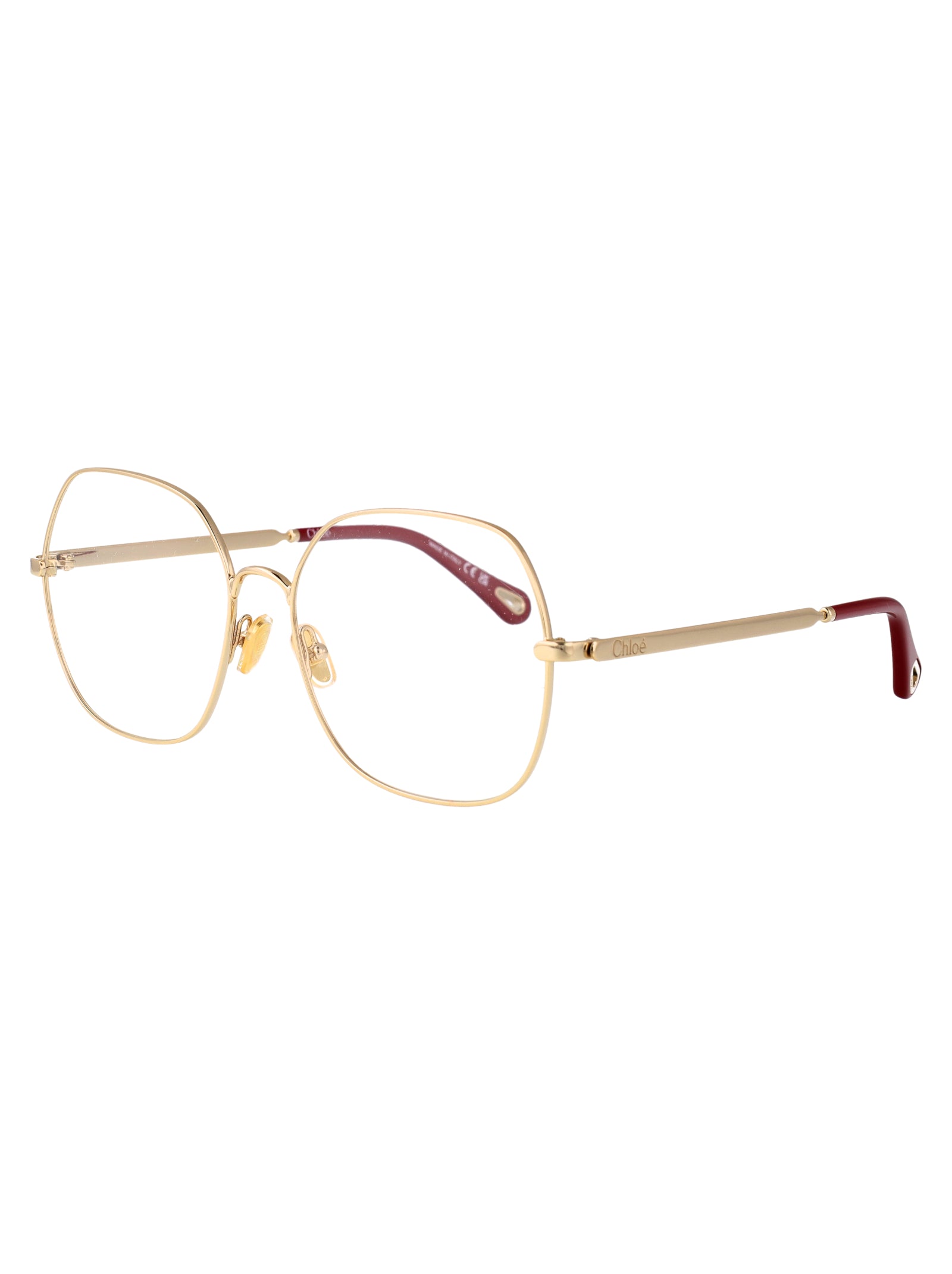 CHLOÉ Stylish Transparent Metal Glasses for Women