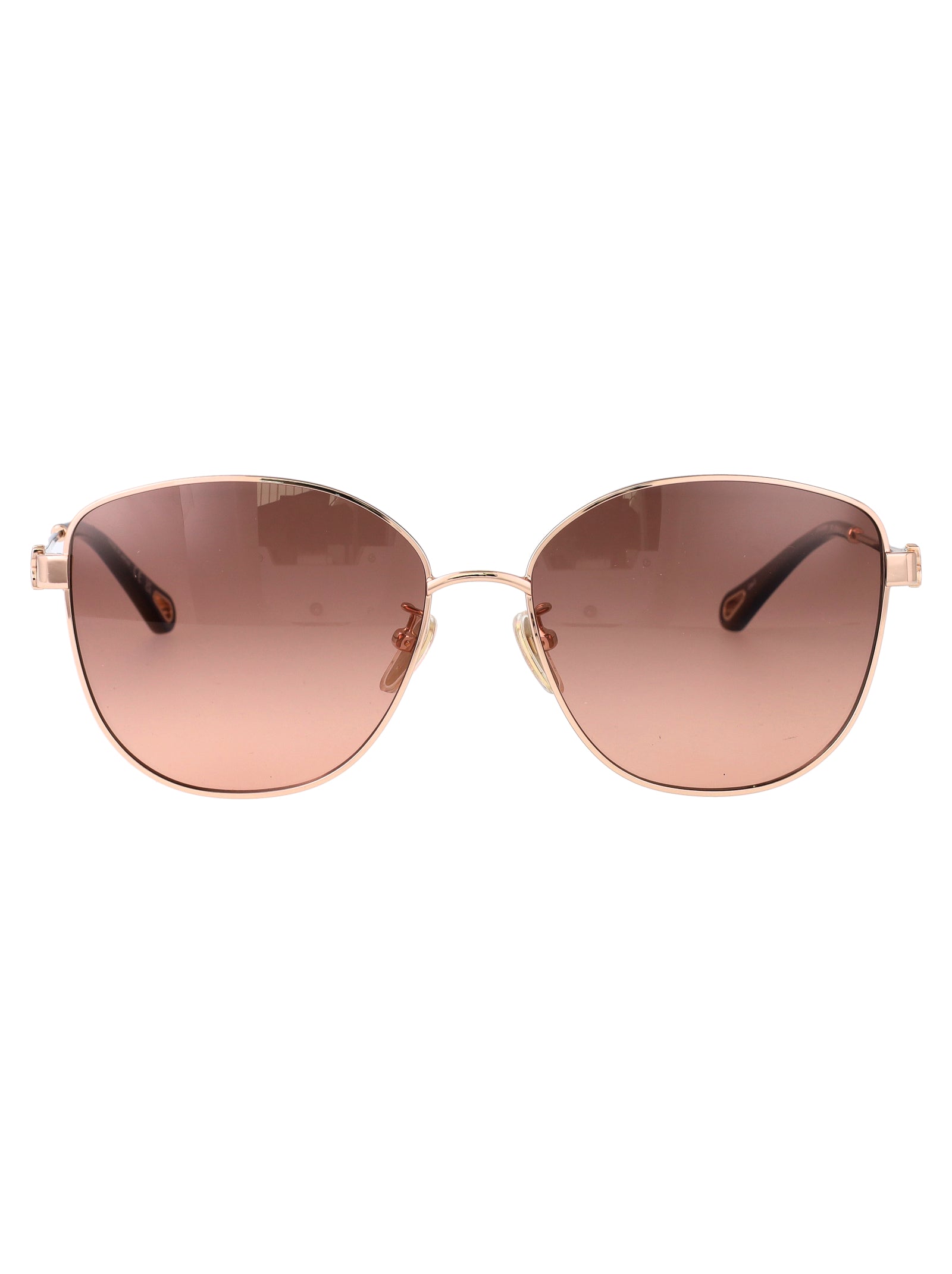 CHLOÉ Gold Metal Frame Sunglasses