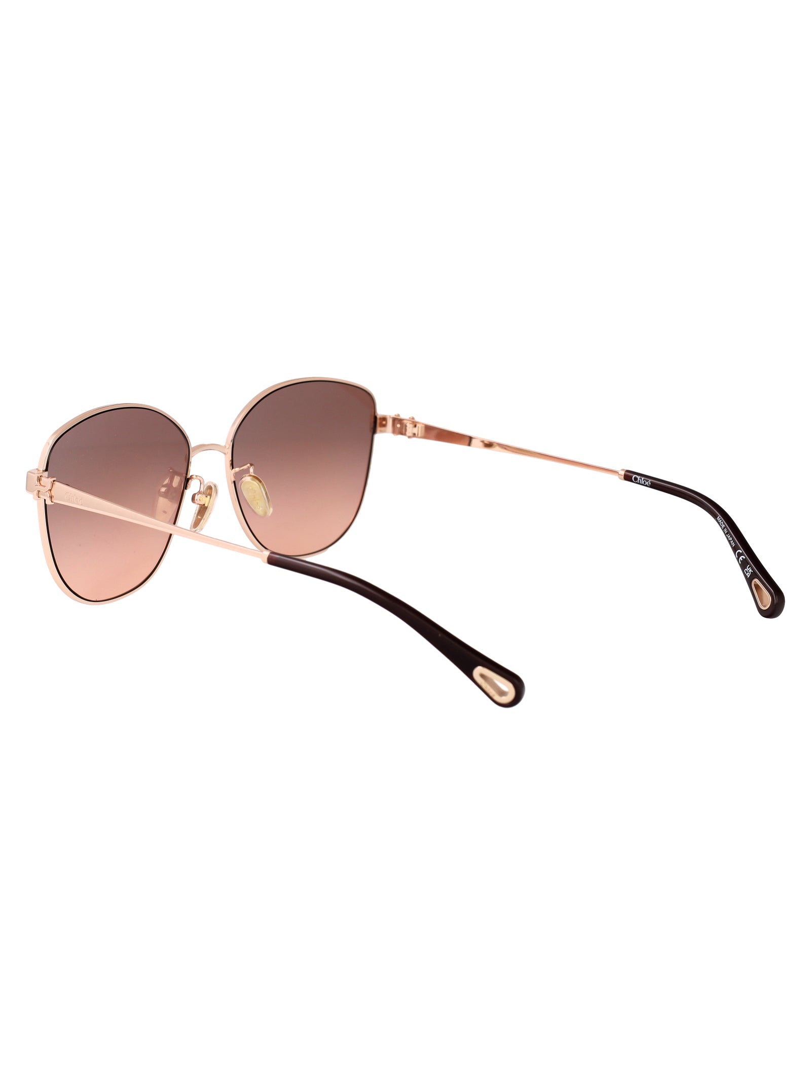 CHLOÉ Gold Metal Frame Sunglasses