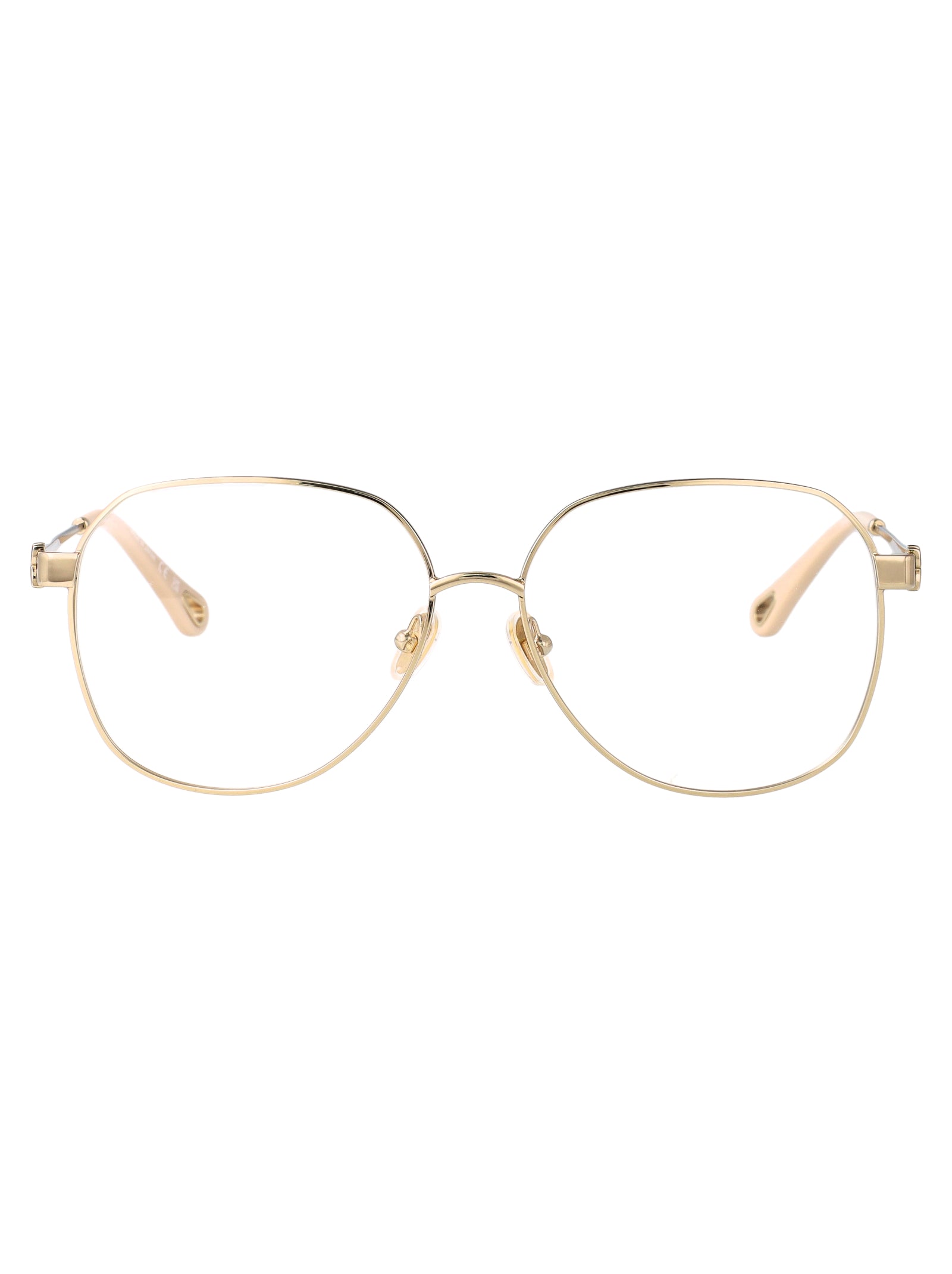 CHLOÉ Elegant Transparent Metal Glasses