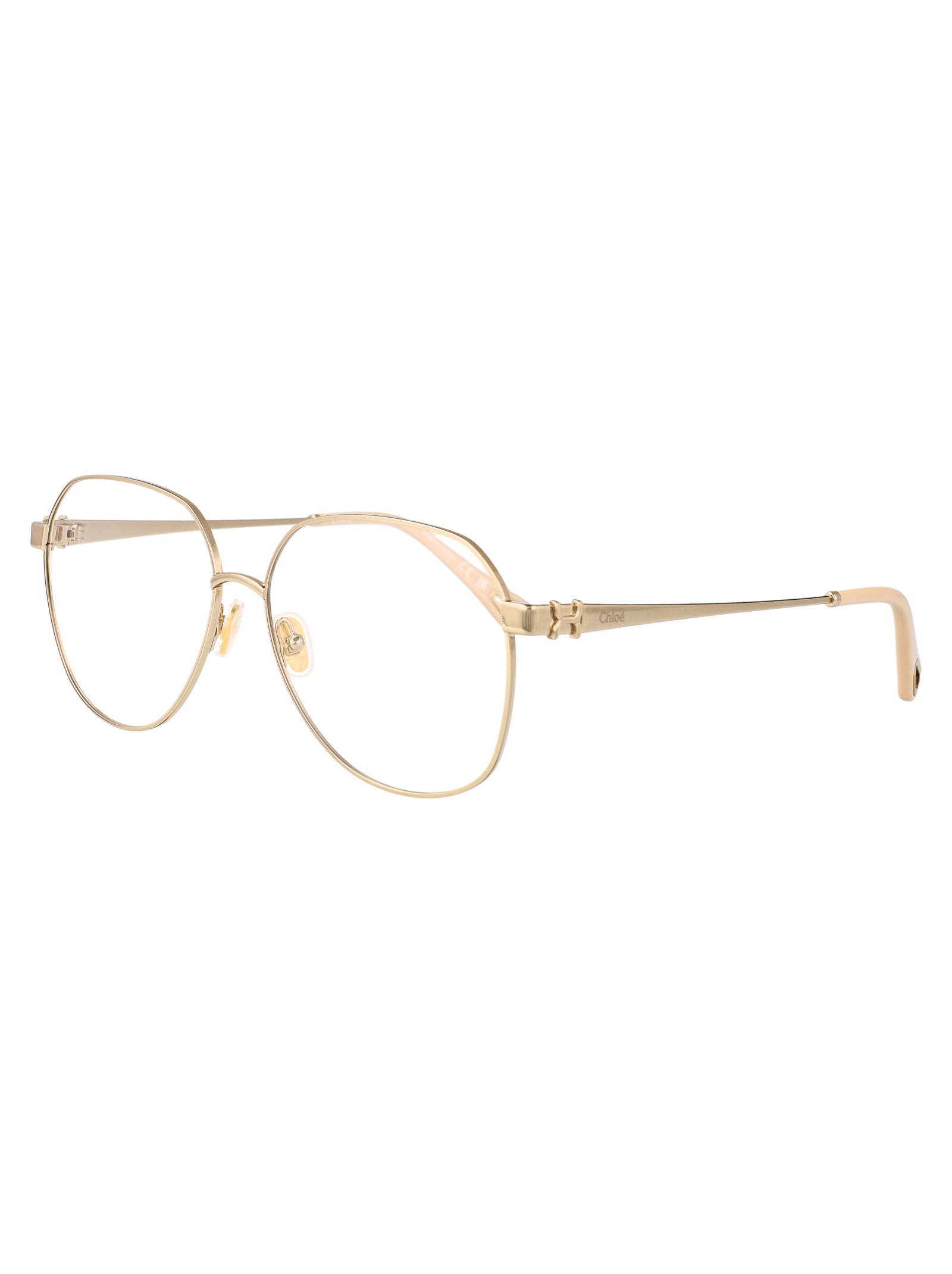 CHLOÉ Elegant Transparent Metal Glasses