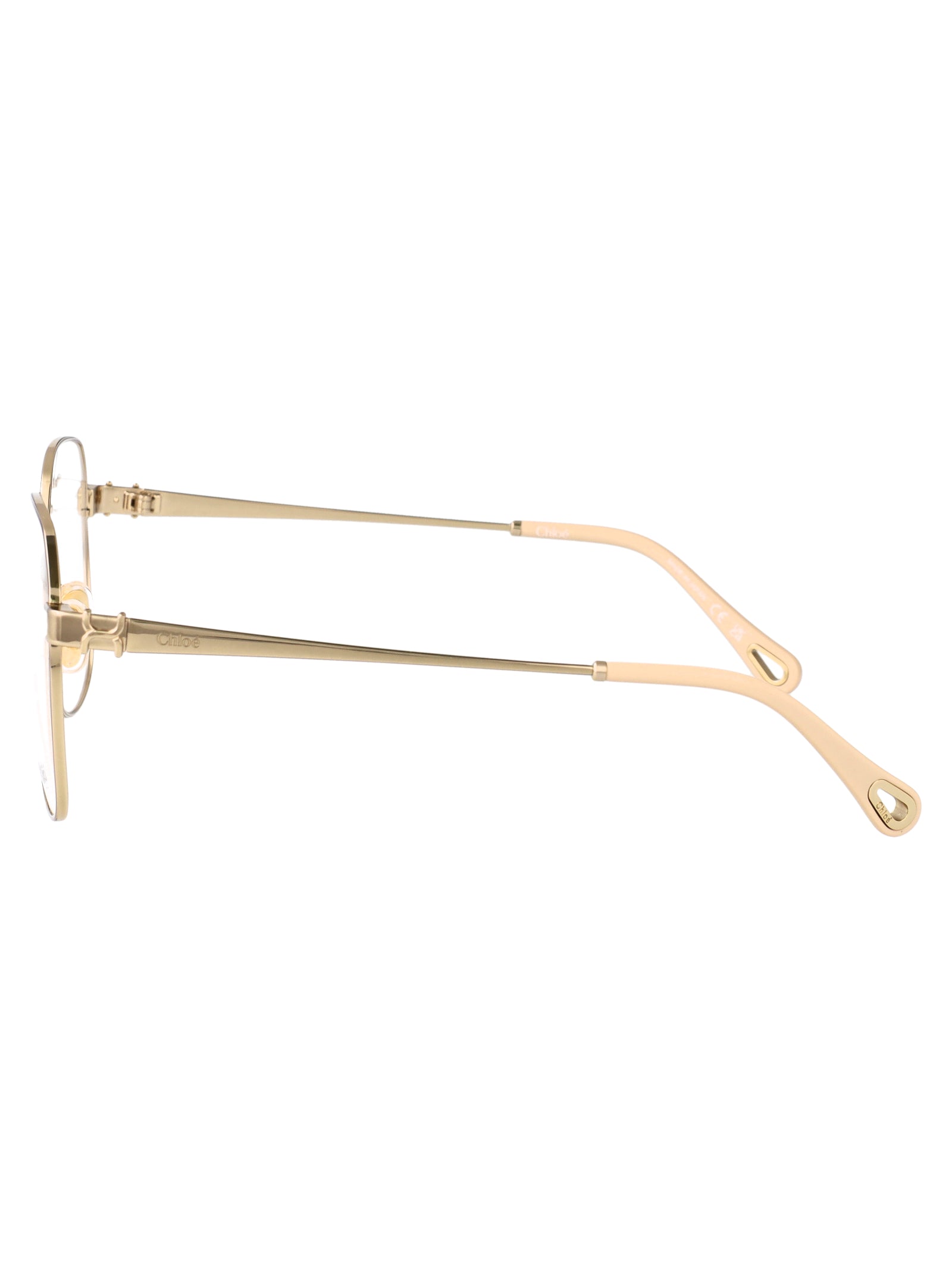 CHLOÉ Elegant Transparent Metal Glasses