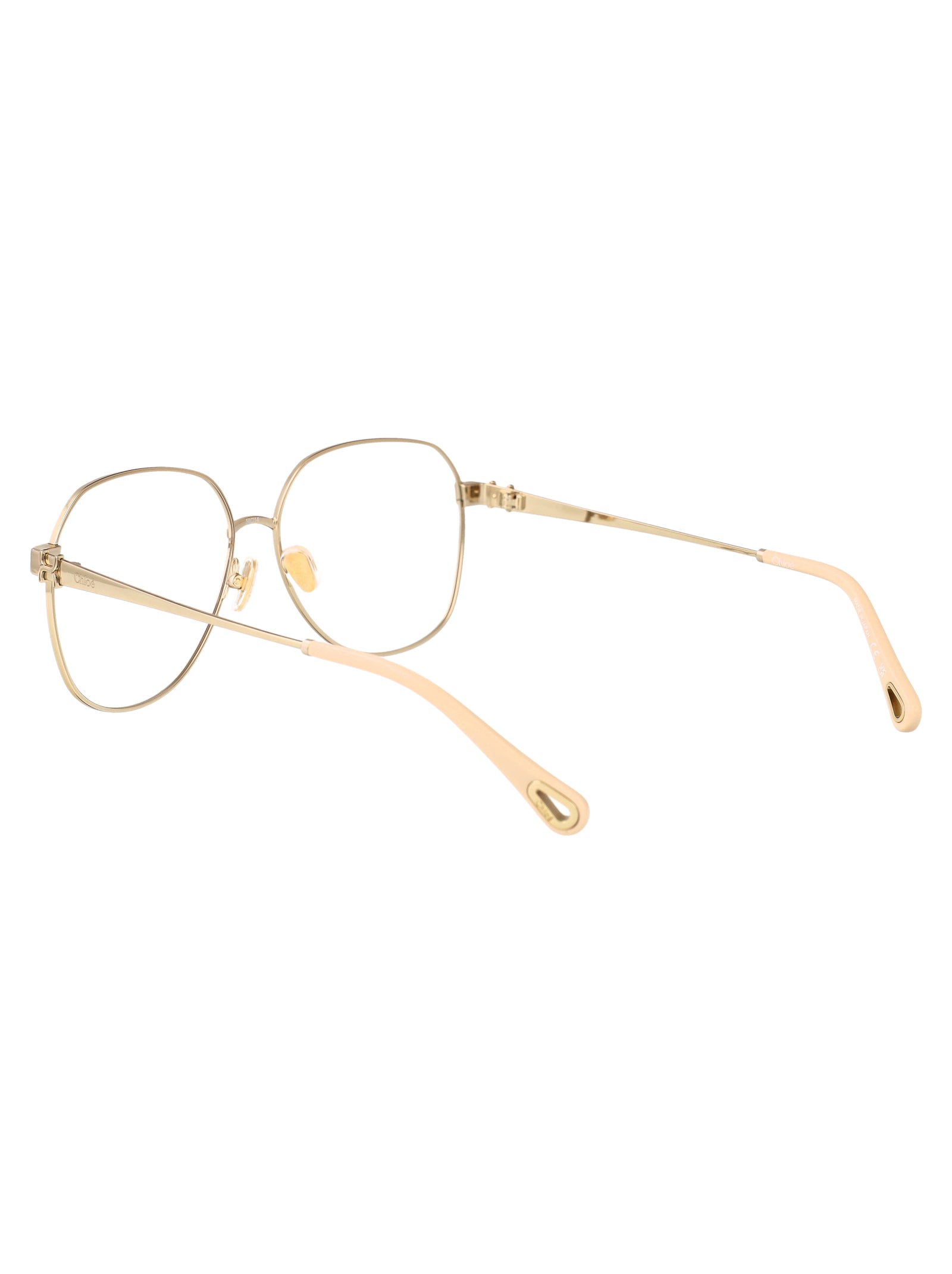 CHLOÉ Elegant Transparent Metal Glasses
