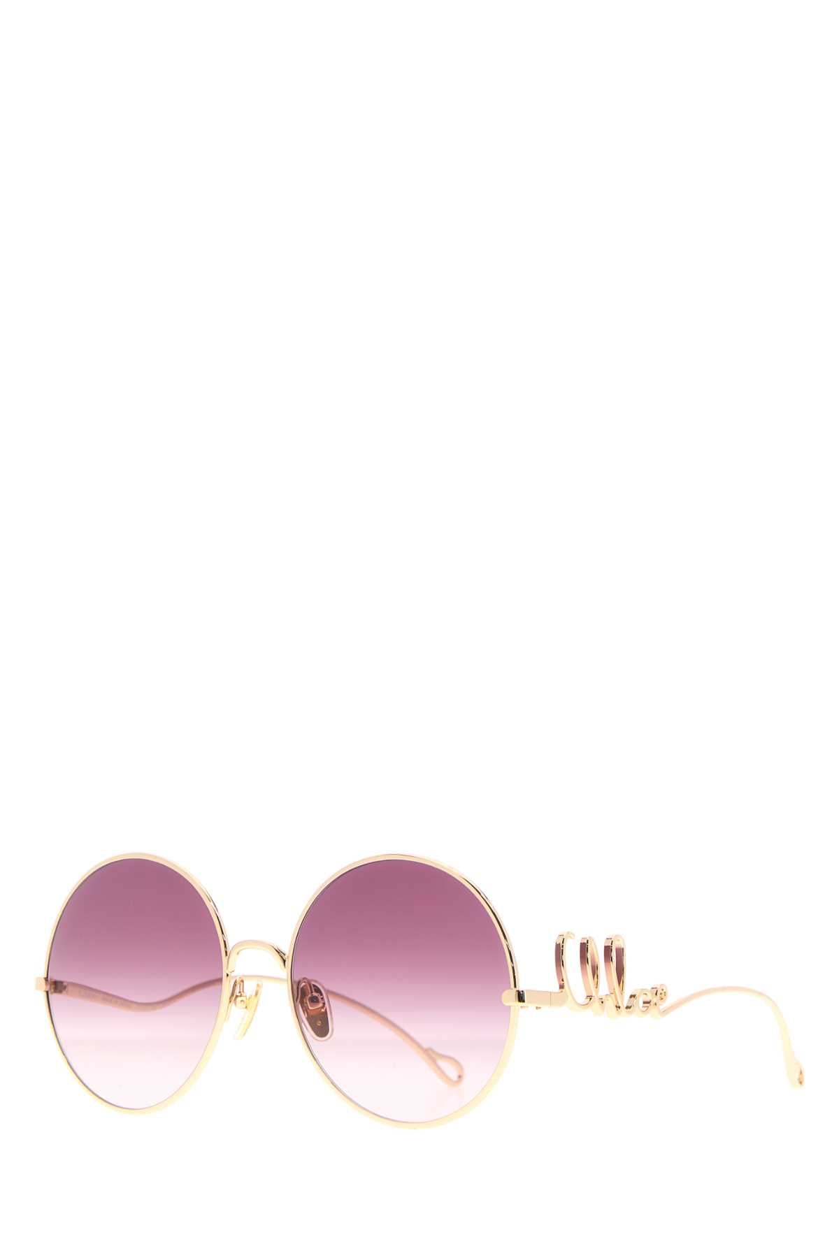 CHLOÉ Gold Metal Women's Sunglasses