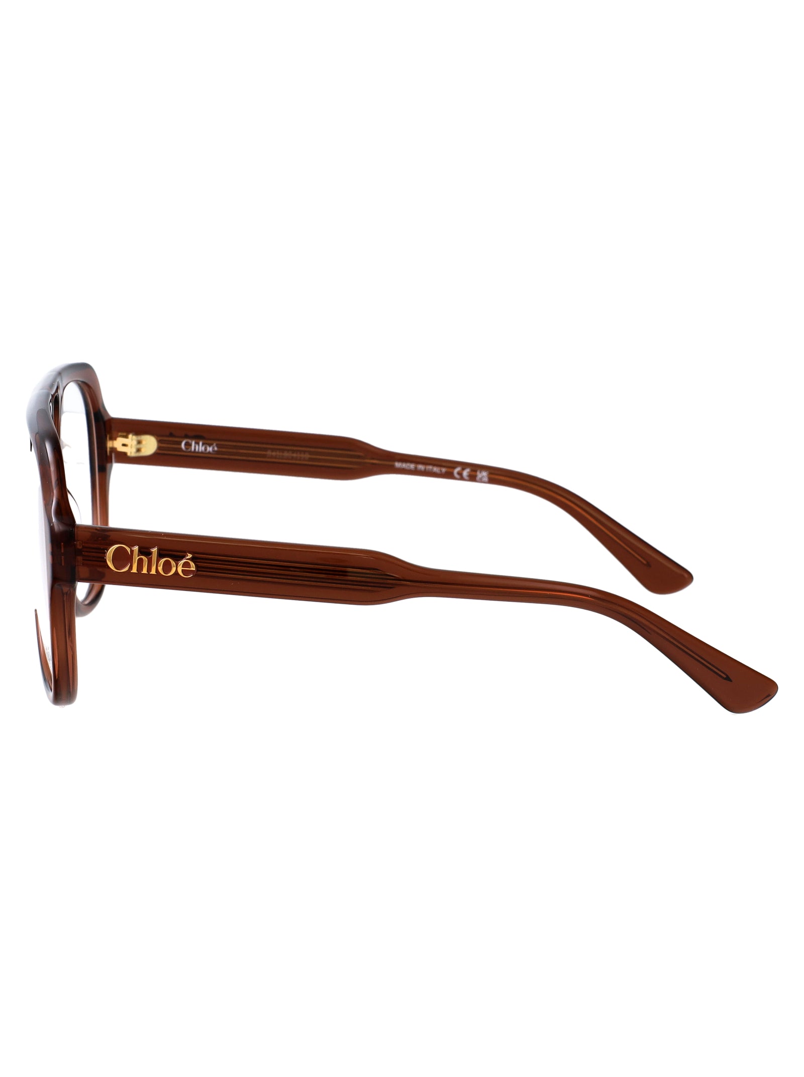 CHLOÉ Transparent Recycled Acetate Optical Glasses for Women