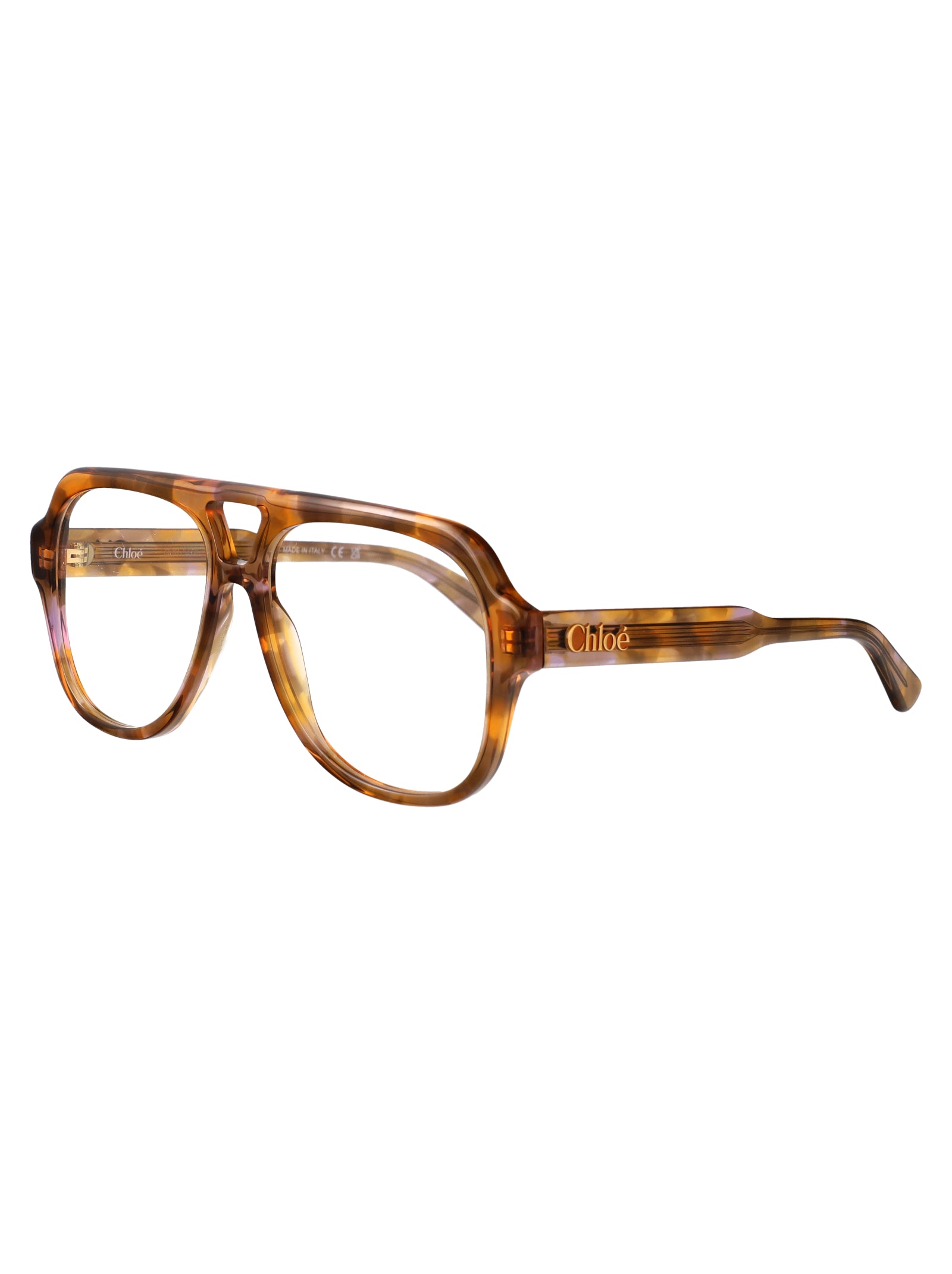 CHLOÉ Transparent Recycled Acetate Glasses for Women