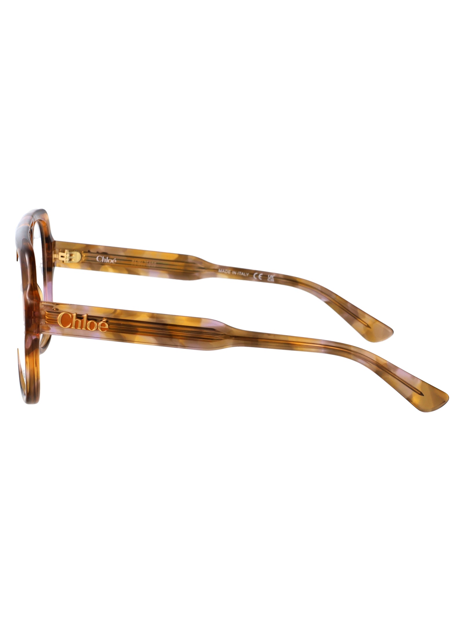 CHLOÉ Transparent Recycled Acetate Glasses for Women