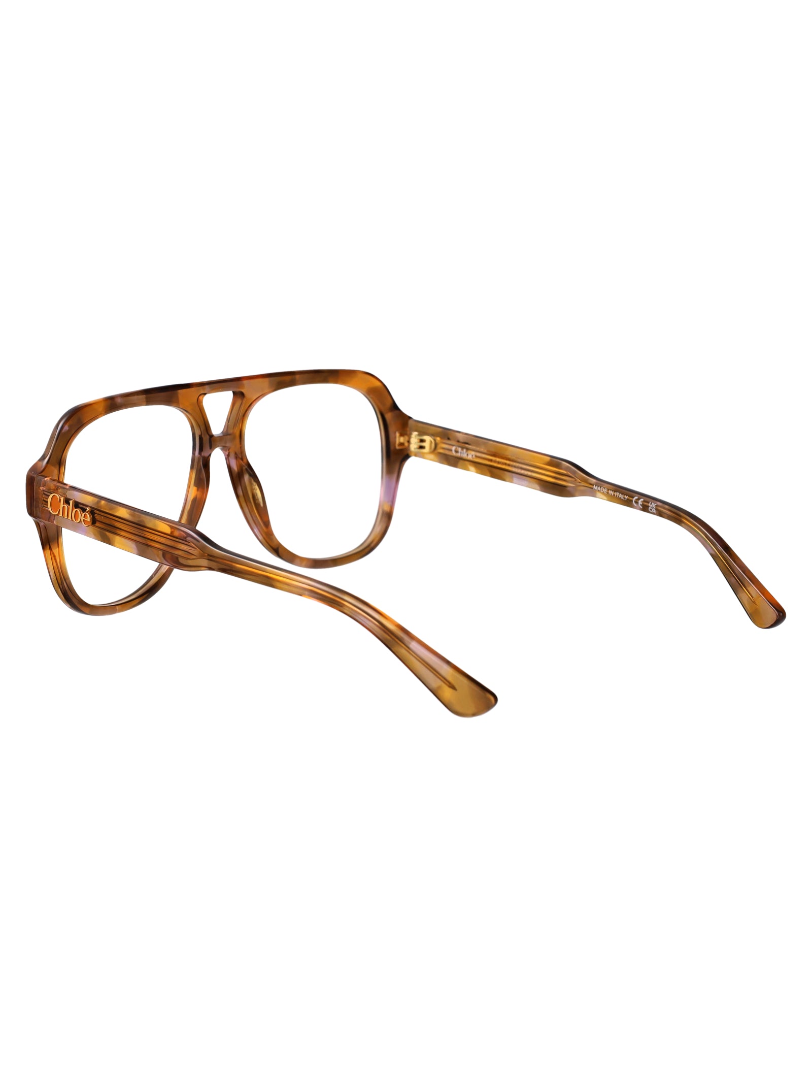CHLOÉ Transparent Recycled Acetate Glasses for Women