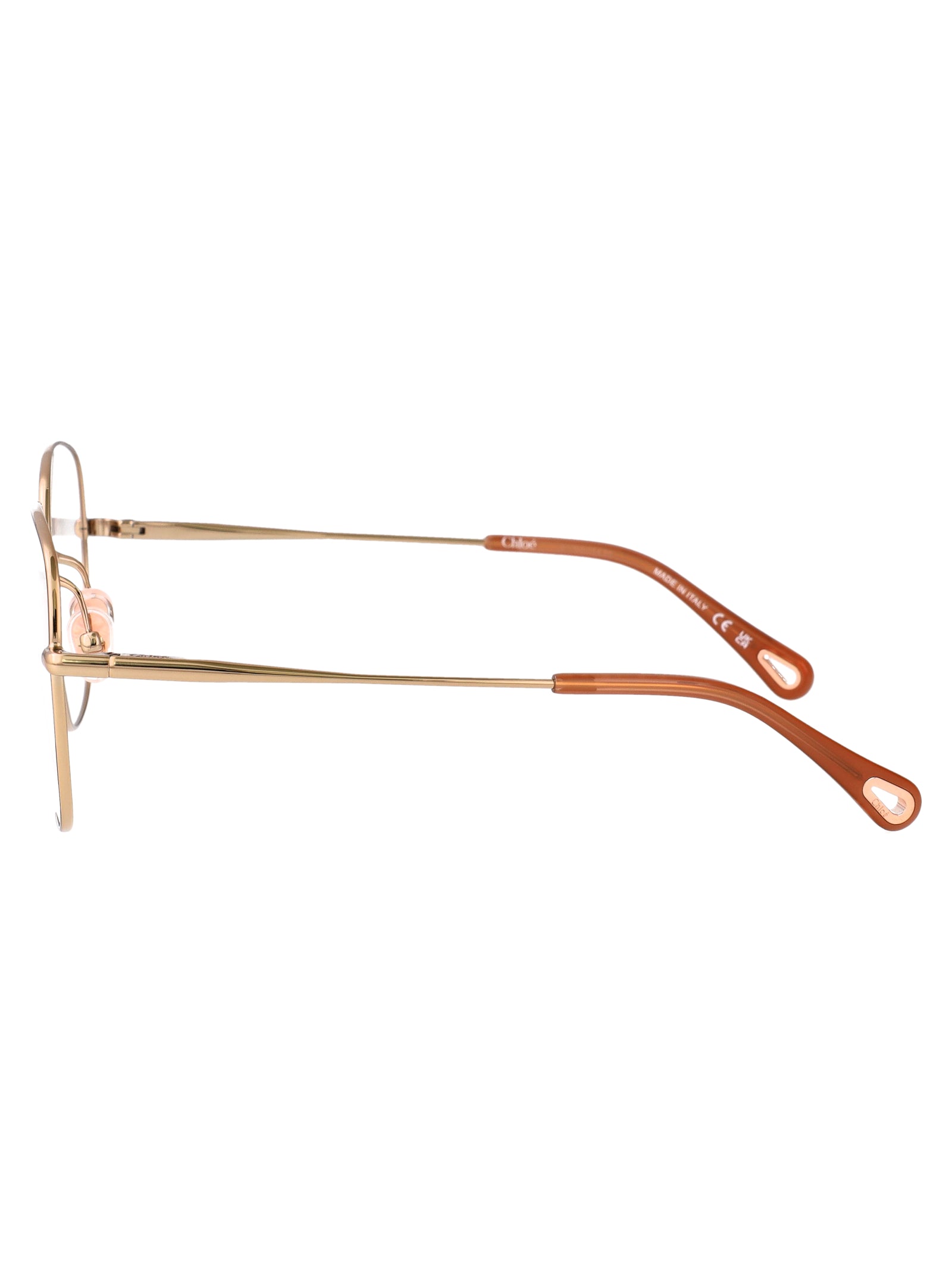 CHLOÉ Stylish Transparent Metal Glasses for Women