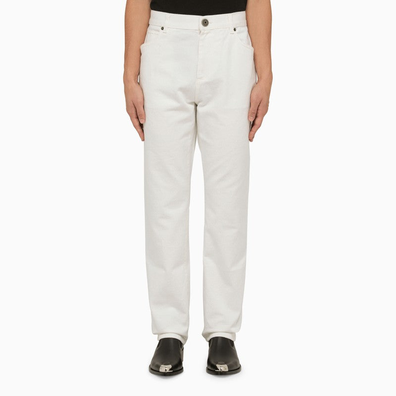 BALMAIN Men's Denim Trousers - SS24 Collection